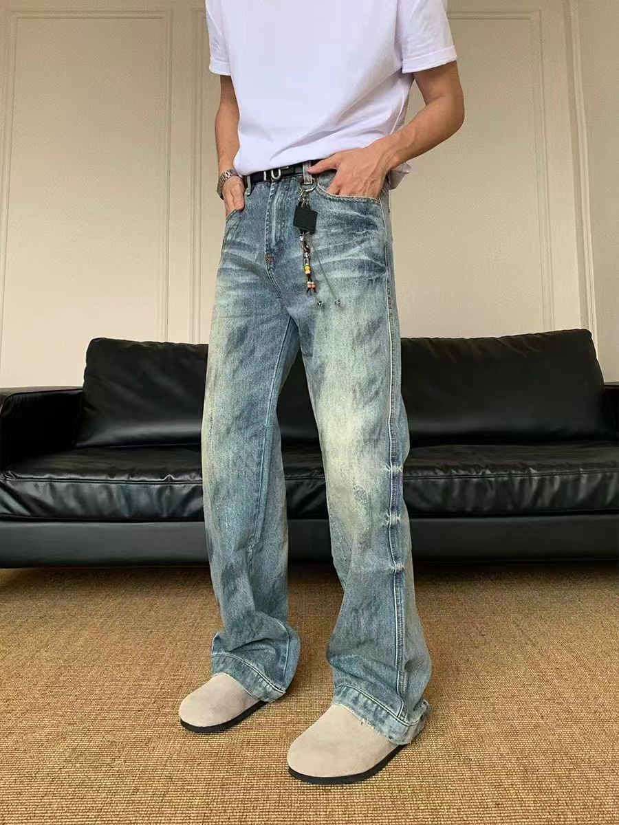 Japanese Brand × Jean Vintage washed and worn loose graffiti micro flare jeans Size US 32 / EU 48 - 2 Thumbnail