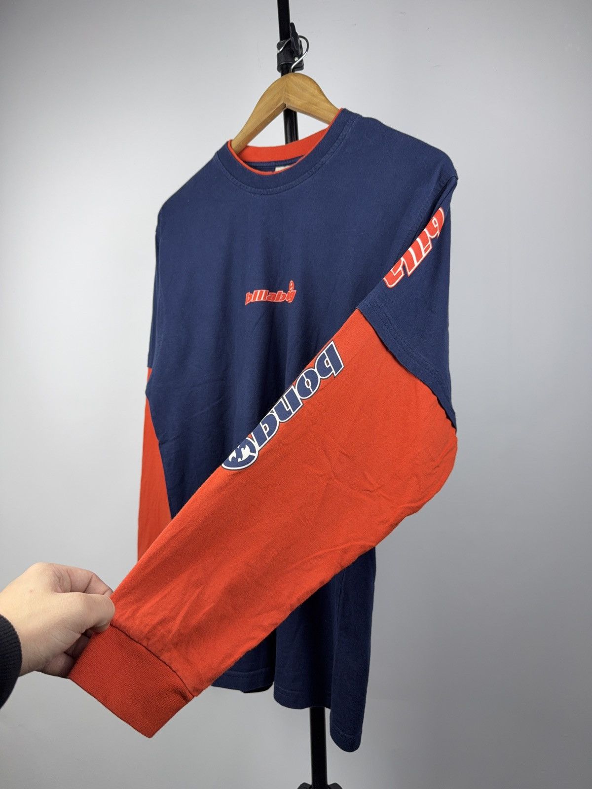 Billabong Vintage 00s Y2K Surf Billabong Navy Red Logo Long Sleeve Tee Size US M / EU 48-50 / 2 - 3 Thumbnail