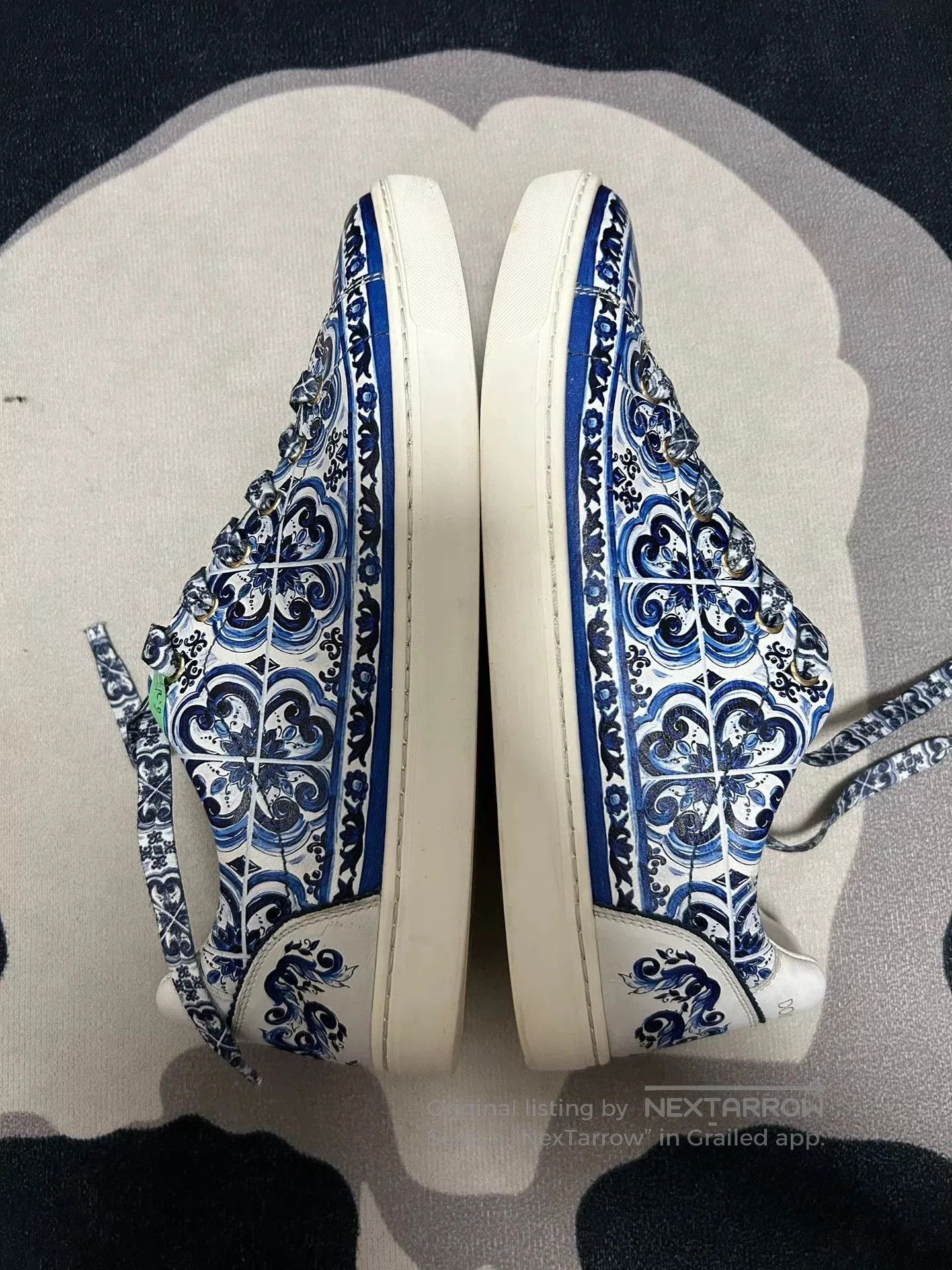Dolce & Gabbana Dolce & Gabbana Blue Print Sneakers. Size US 7 / EU 40 - 5 Thumbnail