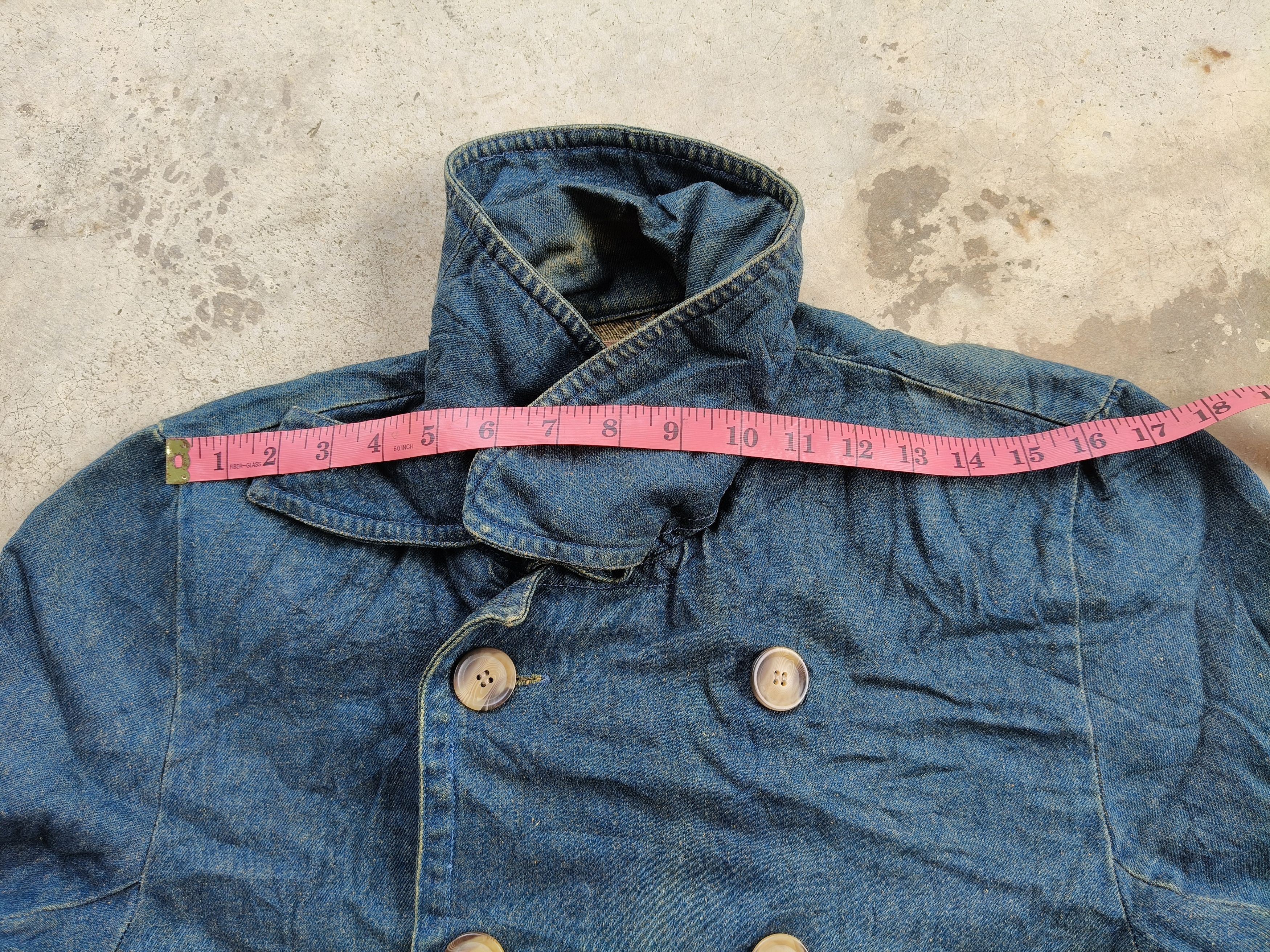 Japanese Brand × Vintage Vintage Studio Map Denim long jacket Size M / US 6-8 / IT 42-44 - 15 Thumbnail