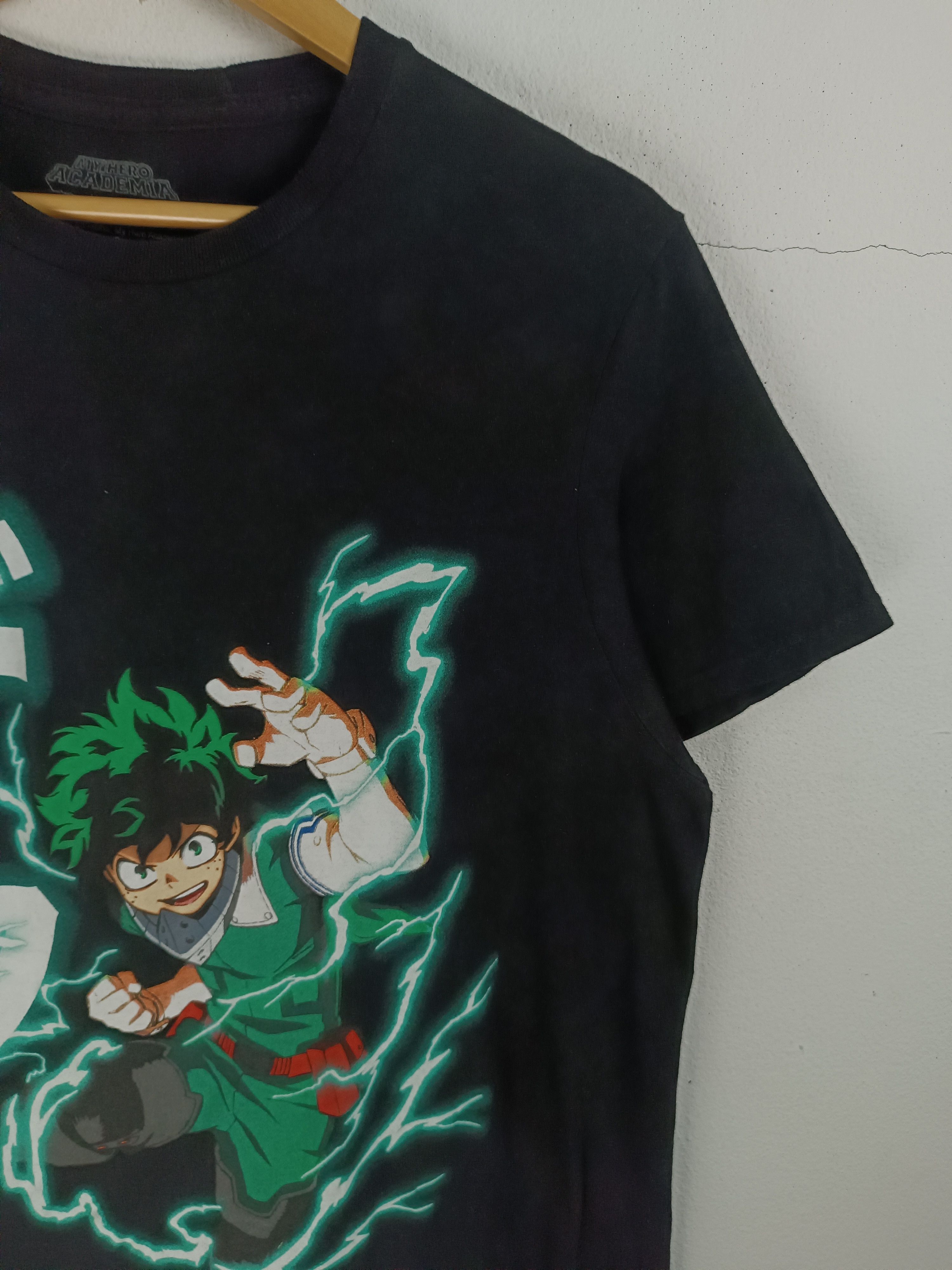 Anime VINTAGE MY HERO ACADEMIA DEKU LIGHTNING POWER TEE bleach Size US M / EU 48-50 / 2 - 6 Thumbnail