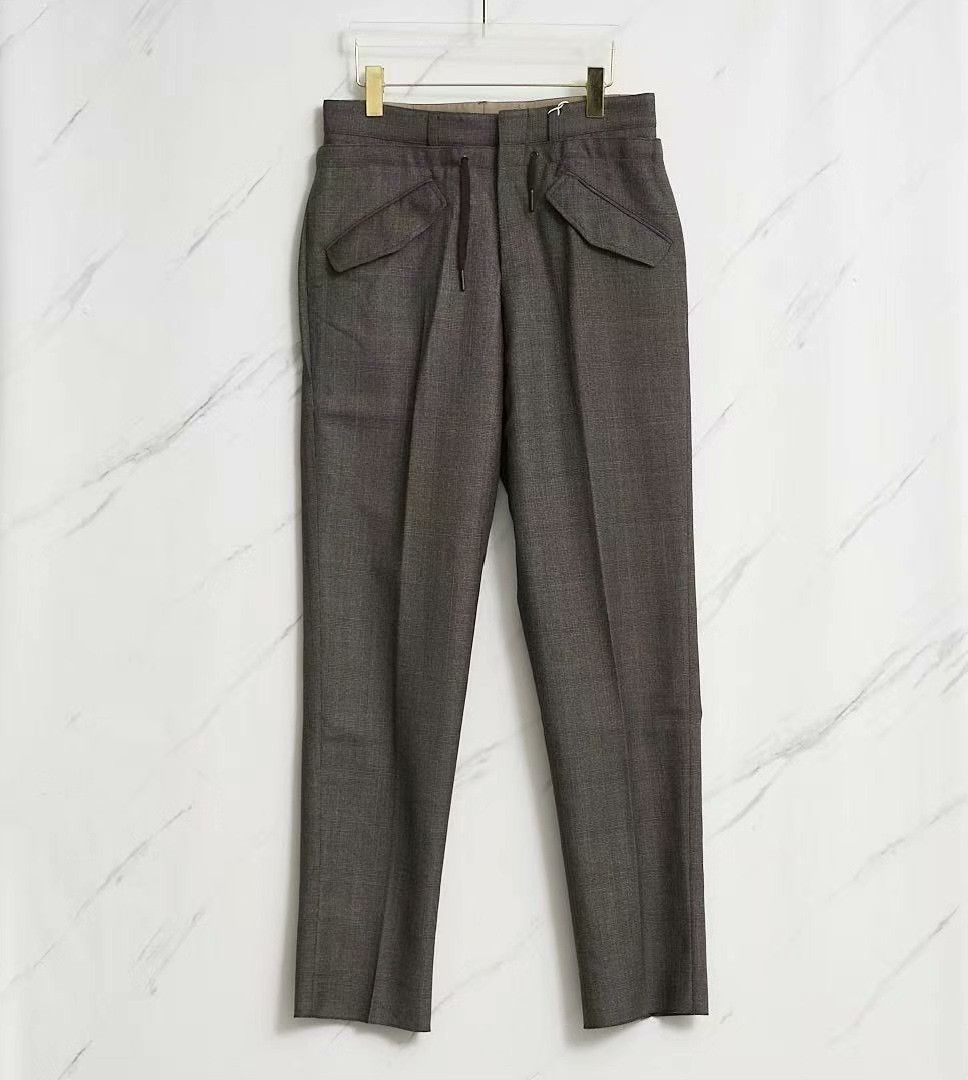 Saint Laurent Paris Saint Laurent Men's Checked Drawstring Trousers Size US 28 / EU 44 - 1 Thumbnail