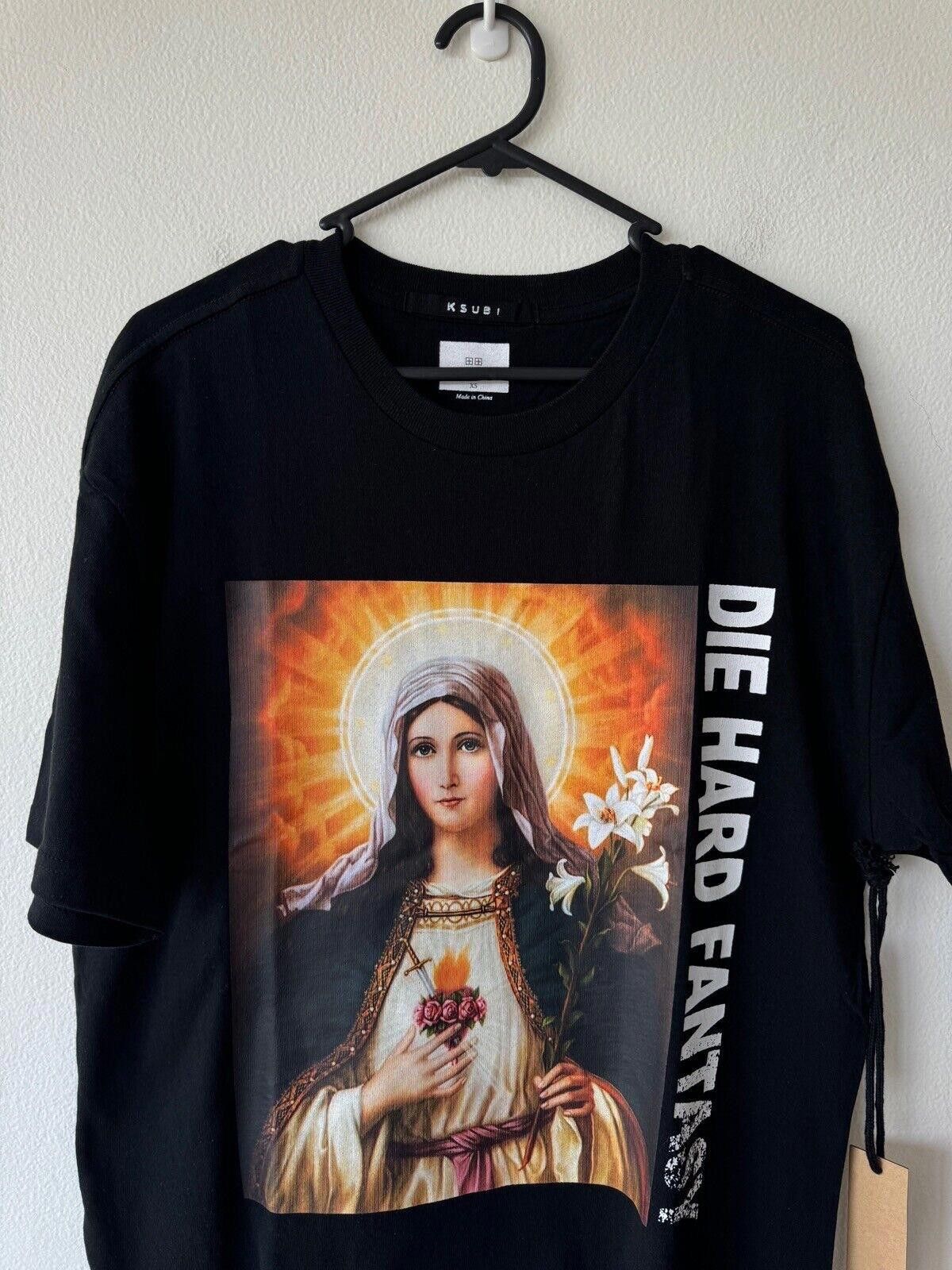 Ksubi new ksubi extra small tee shirt die hard saint biggie black Size US XS / EU 42 / 0 - 2 Thumbnail