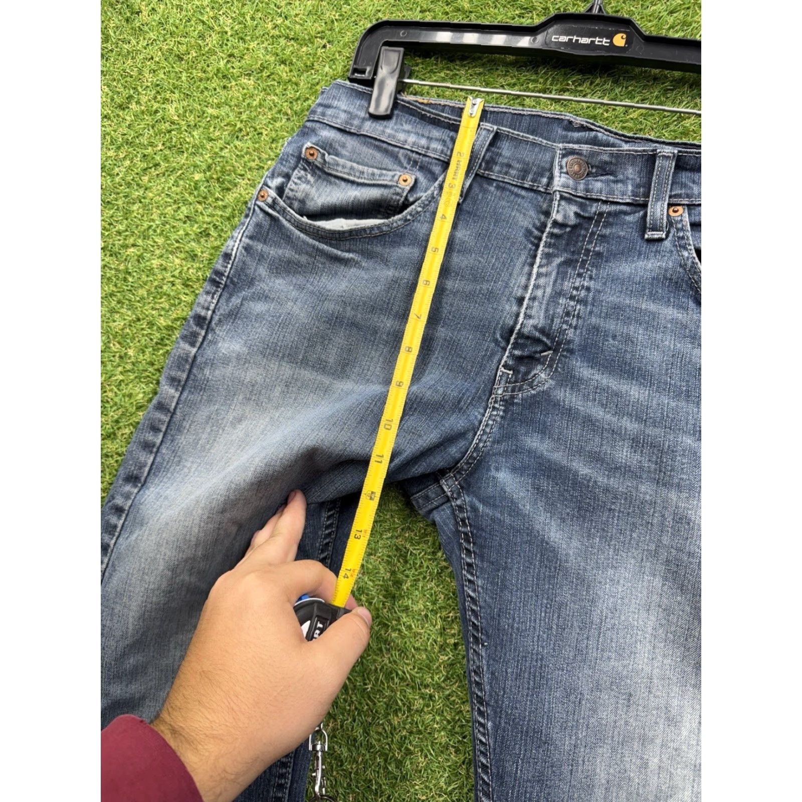 Levi's VINTAGE Levi's 559 Jeans Men 32x30 Relaxed Straight Blue Dark Wash USA 80s 90s Punk Rock Theme Mens Jeans Size US 32 / EU 48 - 6 Thumbnail