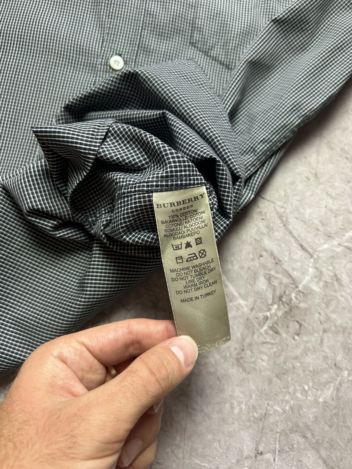 Burberry × Vintage Vintage Burberry Shirt Size US L / EU 52-54 / 3 - 6 Thumbnail