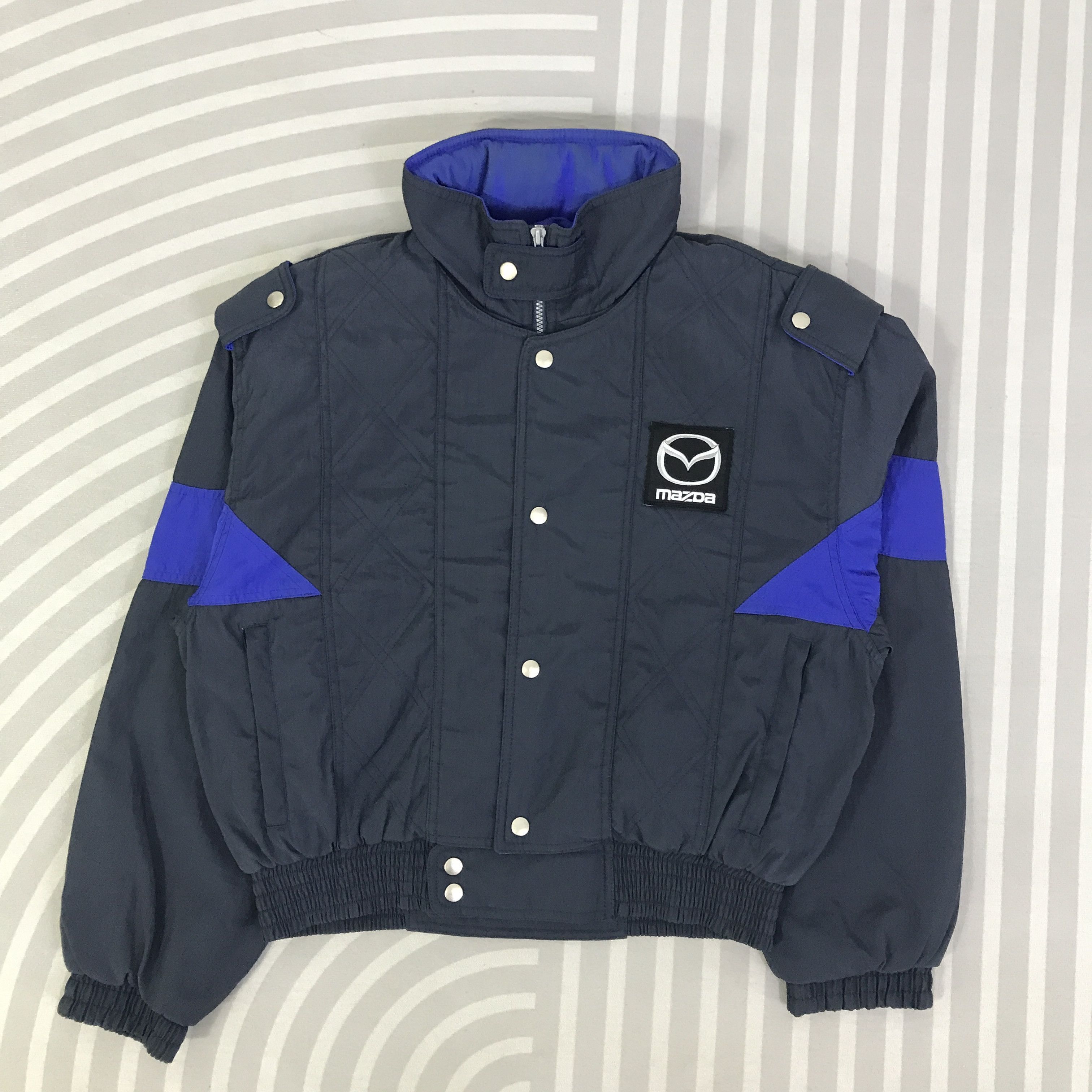 Japanese Brand Mazda Racing Ski Bomber design Jacket K94B8 Size US M / EU 48-50 / 2 - 1 Thumbnail