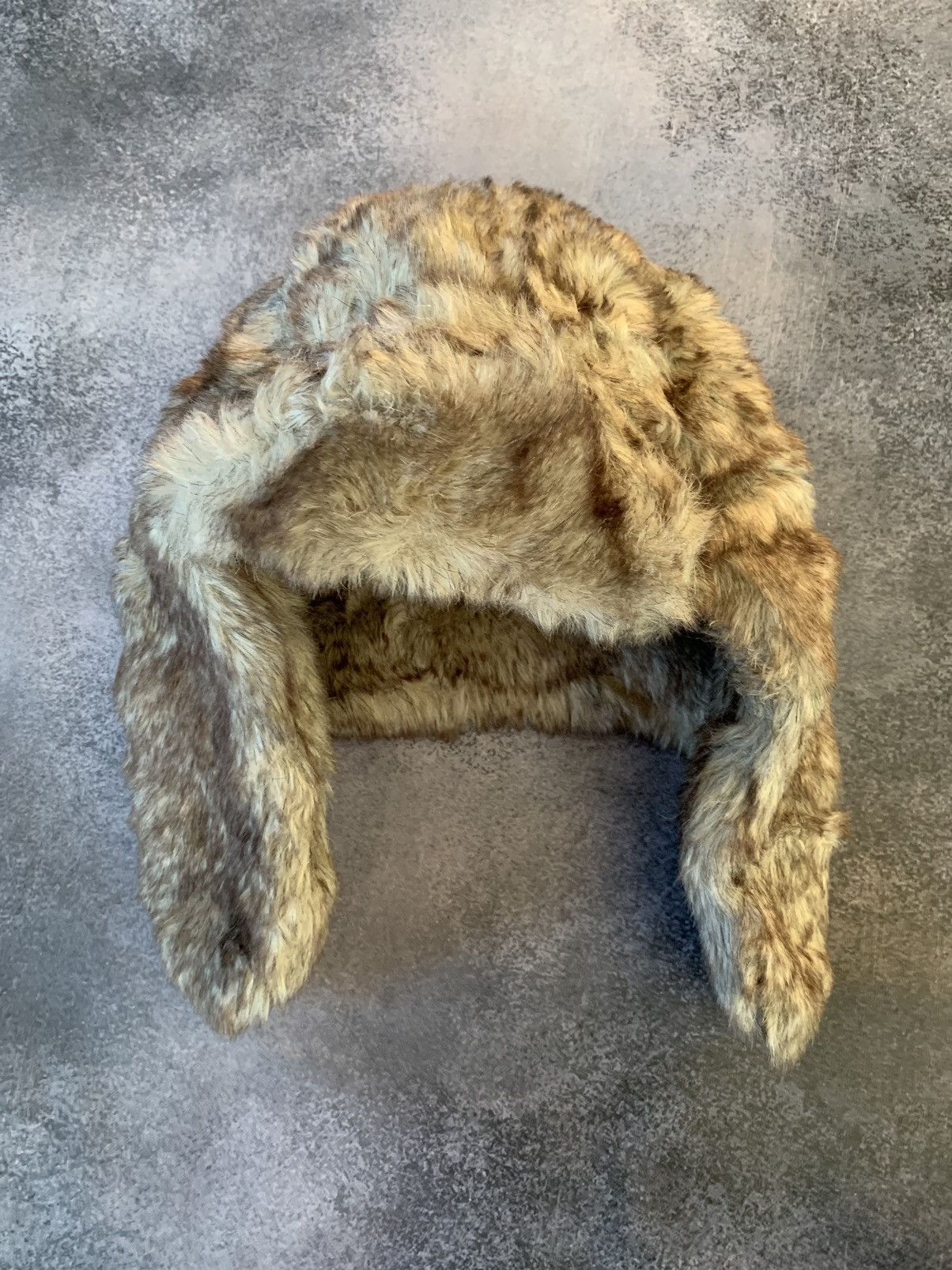 Japanese Brand Vintage Crazy Y2k Mohair Fuzzy Hat Ushanka Punk Huge Size ONE SIZE - 8 Thumbnail