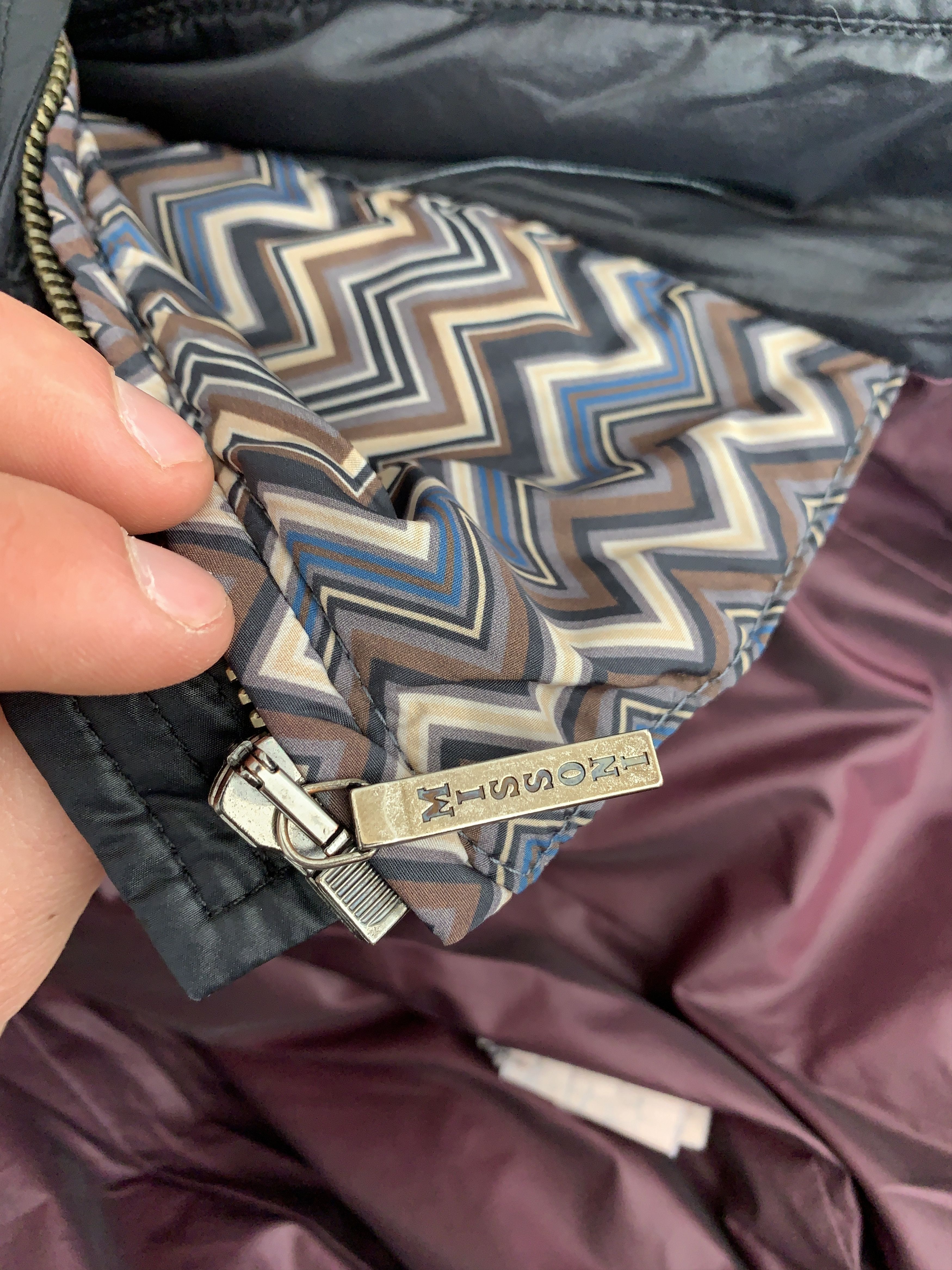Missoni Wave MISSONI Size XS Black Piumino Down Puffer Coat Size XS / US 0-2 / IT 36-38 - 7 Thumbnail