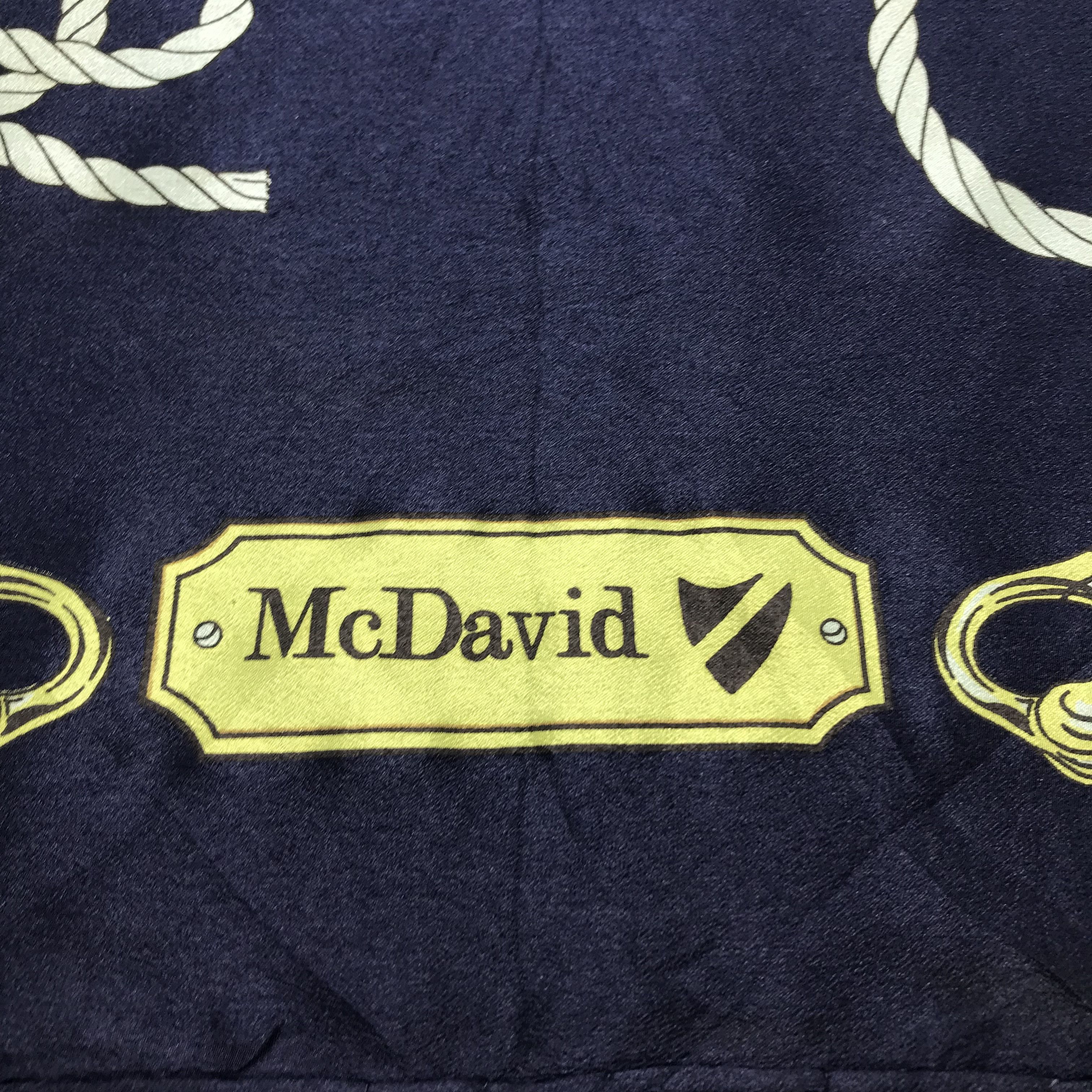 Vintage Mc David Ropes Ties Silk Scarf M172 Size ONE SIZE - 3 Thumbnail