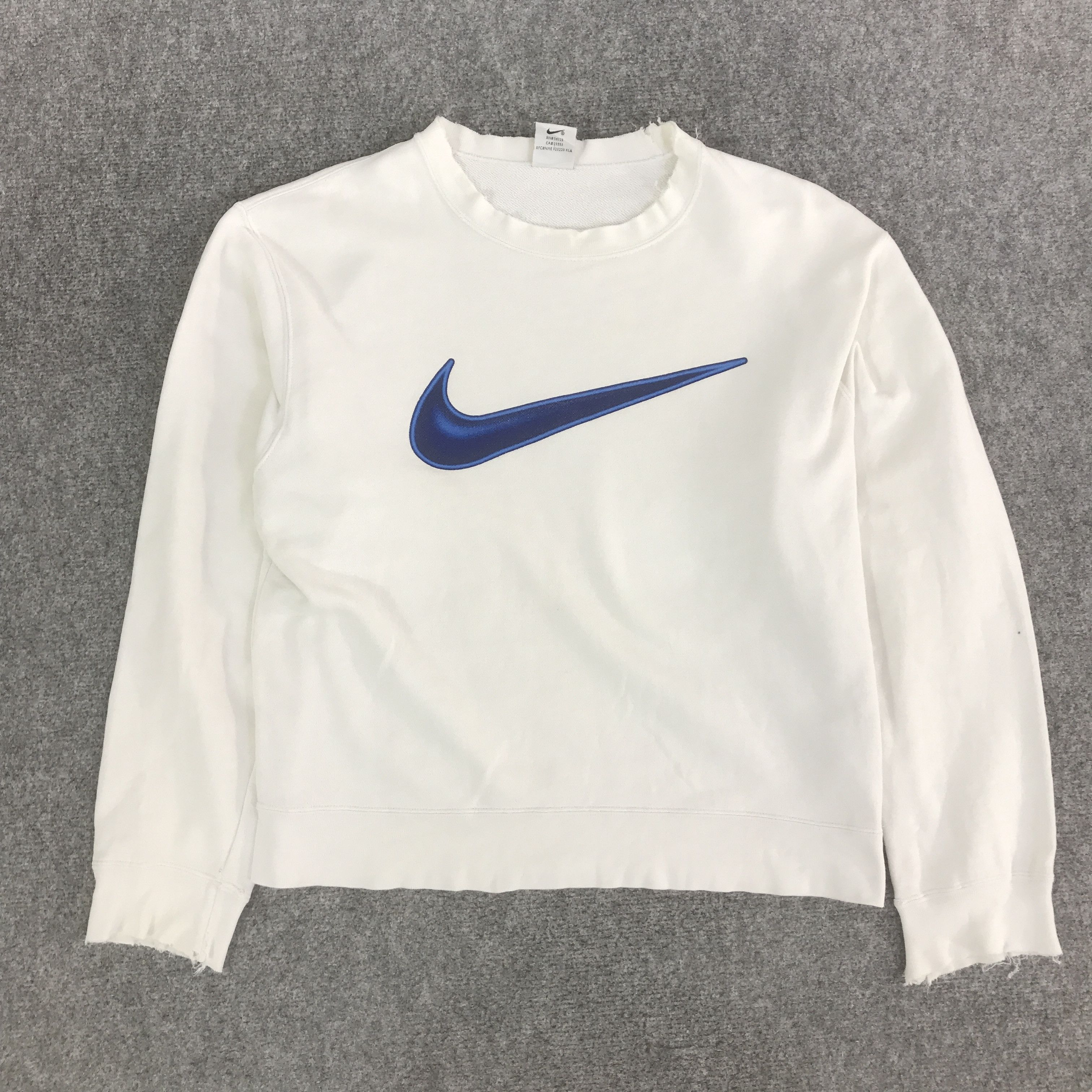 Nike 90s NIKE BIG LOGO DISTRESSED SWEATSHIRT K127B8 Size US M / EU 48-50 / 2 - 1 Thumbnail