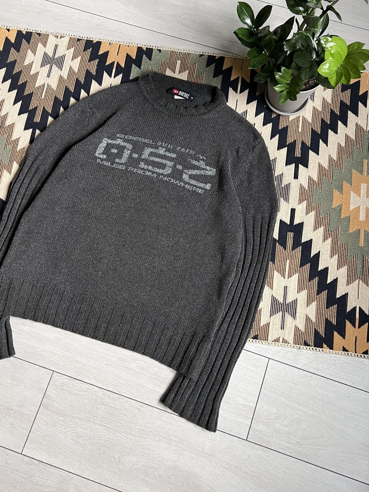 Diesel Vintage Diesel Y2K Avand Garde Knit Sweater Size US XL / EU 56 / 4 - 4 Thumbnail