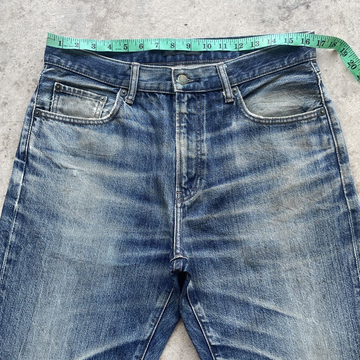 Japanese Brand Vintage Japanese Stonewashed Faded Distressed Jeans Pants Size US 33 - 5 Thumbnail