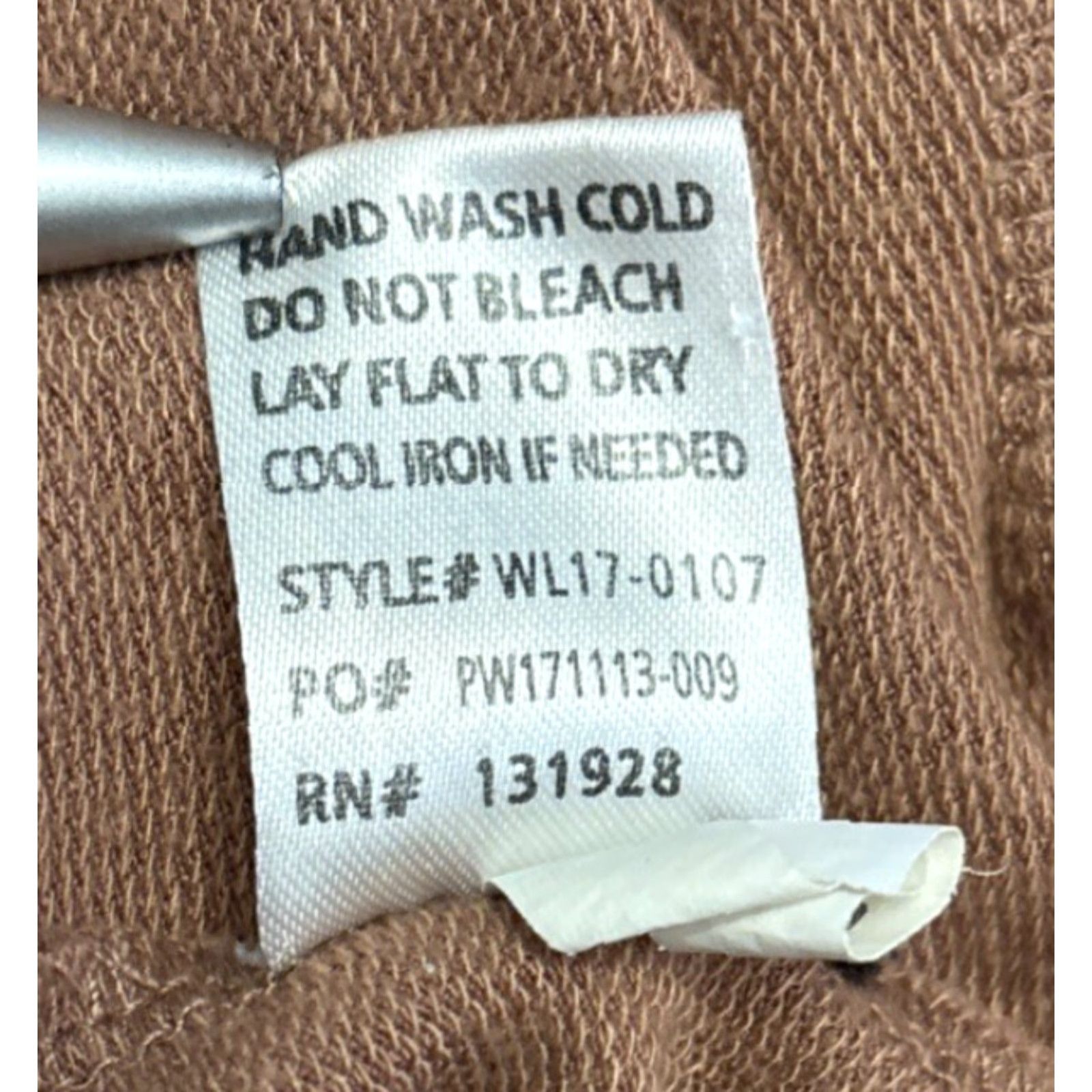 Vintage Wishlist Shirt Womens Small Light Brown Crew Neck Knit Top Long Sleeve Pullover 21-21.5" pit 27" length Casual 2012 Size S / US 4 / IT 40 - 8 Thumbnail