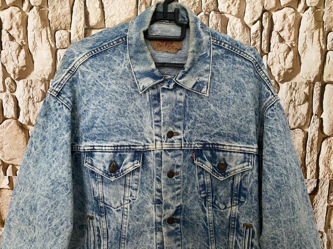 Levi's Vintage Clothing Vintage 80’s Levi’s Clothing Acid Wash Trucker Denim Jacket Size US L / EU 52-54 / 3 - 3 Thumbnail