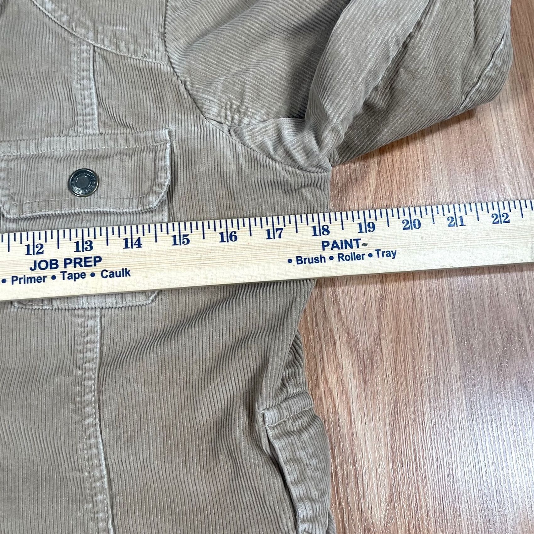 Old Navy VINTAGE Old Navy Jacket Coat Womens S Small Beige Corduroy Pearl Snap Button 100% Cotton Size S / US 4 / IT 40 - 6 Thumbnail