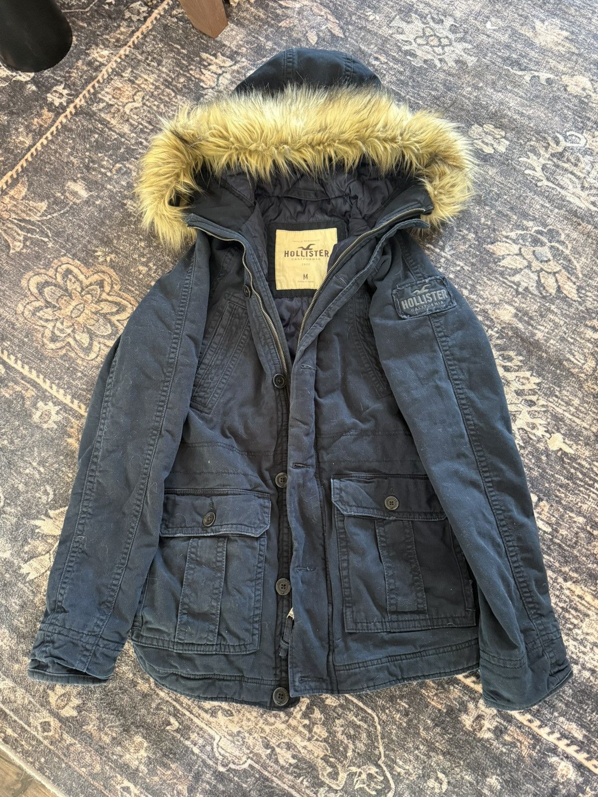 Hollister Fur hooded lined Hollister coat Size US M / EU 48-50 / 2 - 2 Thumbnail