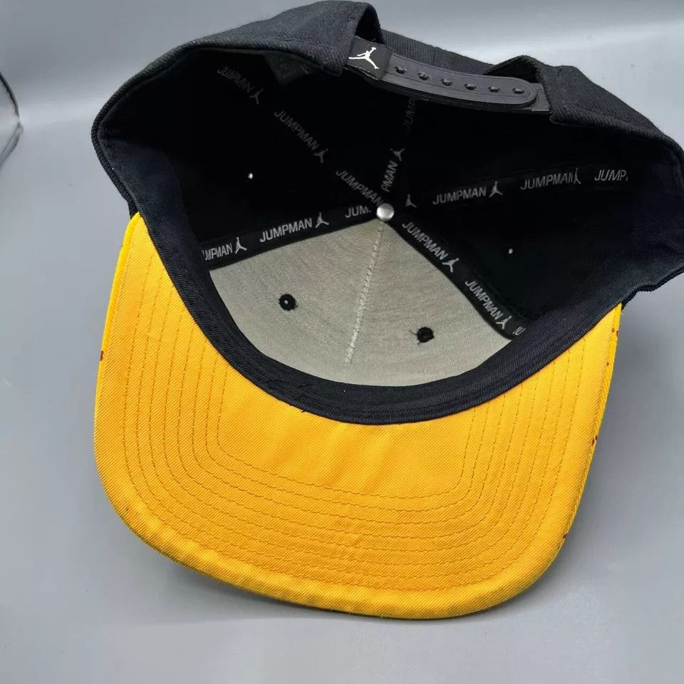 Jordan Brand Air Jordan Flight Hat Men Black Yellow Jumpman Snap Back Cap Size ONE SIZE - 5 Thumbnail