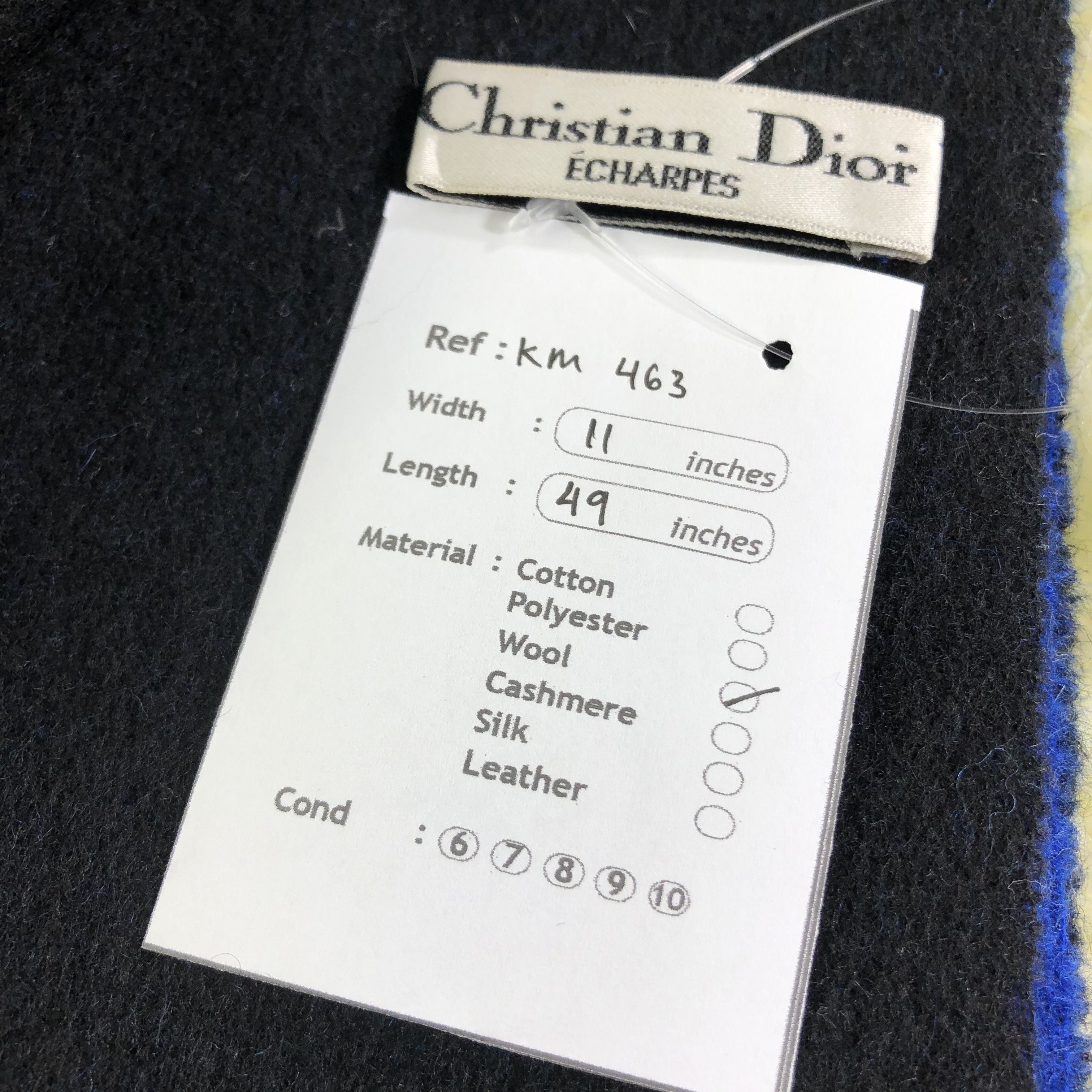 Vintage Christian Dior Monsieur Scarf / Muffler / Neckwear - KM463 Size ONE SIZE - 7 Thumbnail