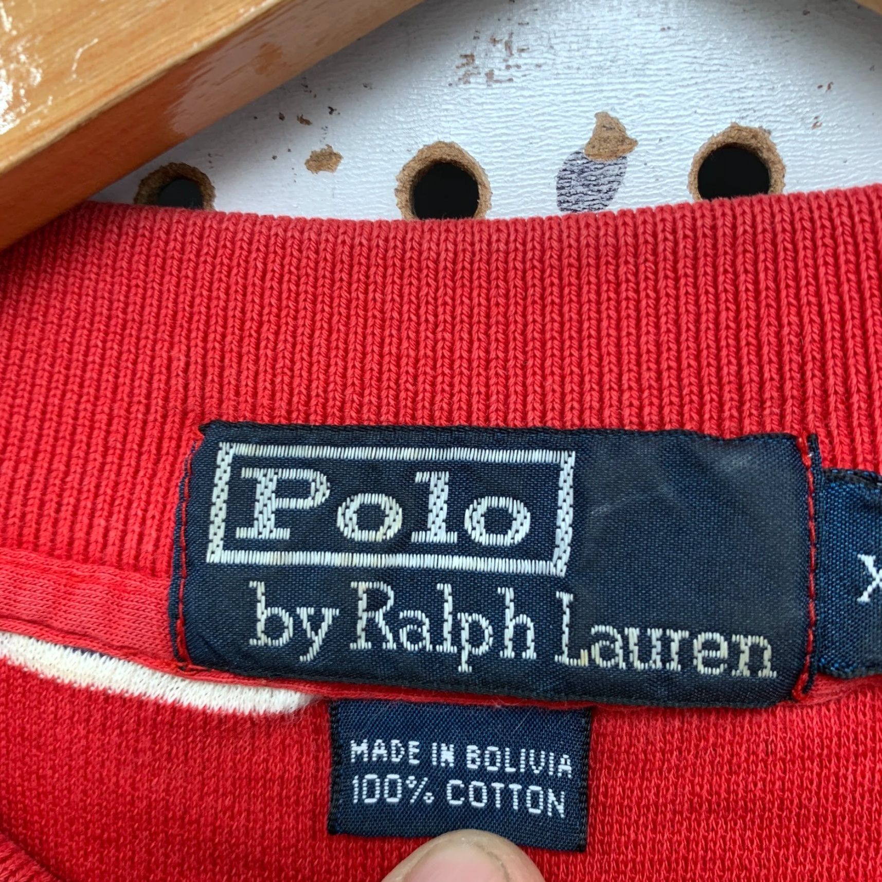 Polo Ralph Lauren VINTAGE Polo Ralph Lauren Polo Shirt Men XL Blue Red Striped Preppy Logo Golf Size US XL / EU 56 / 4 - 3 Thumbnail