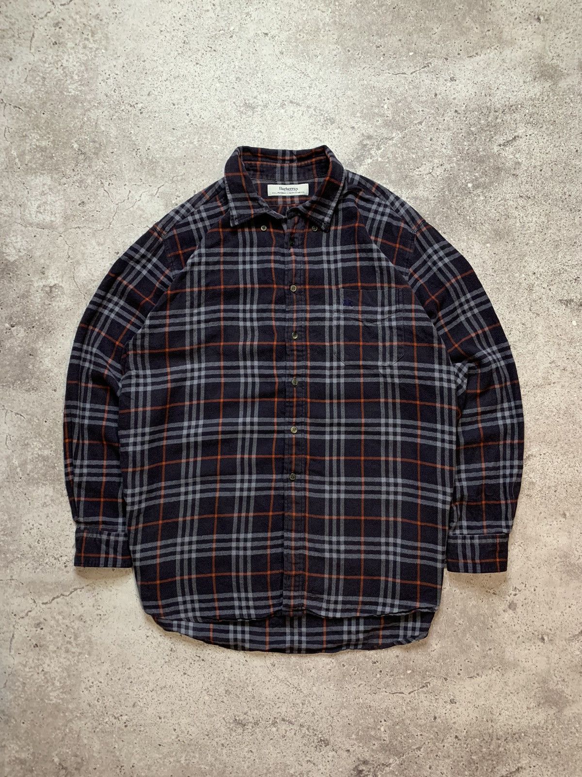 Burberry × Vintage Vintage Burberry Nova Check Button Up Shirt Size US XXL / EU 58 / 5 - 1 Thumbnail