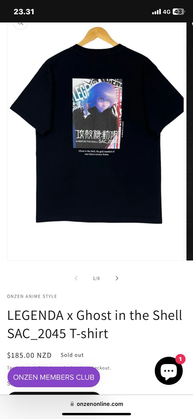 Japanese Brand 💸NEED GONE💸legenda x ghost in the shell sac 2045 tshirt Size US M / EU 48-50 / 2 - 11 Thumbnail
