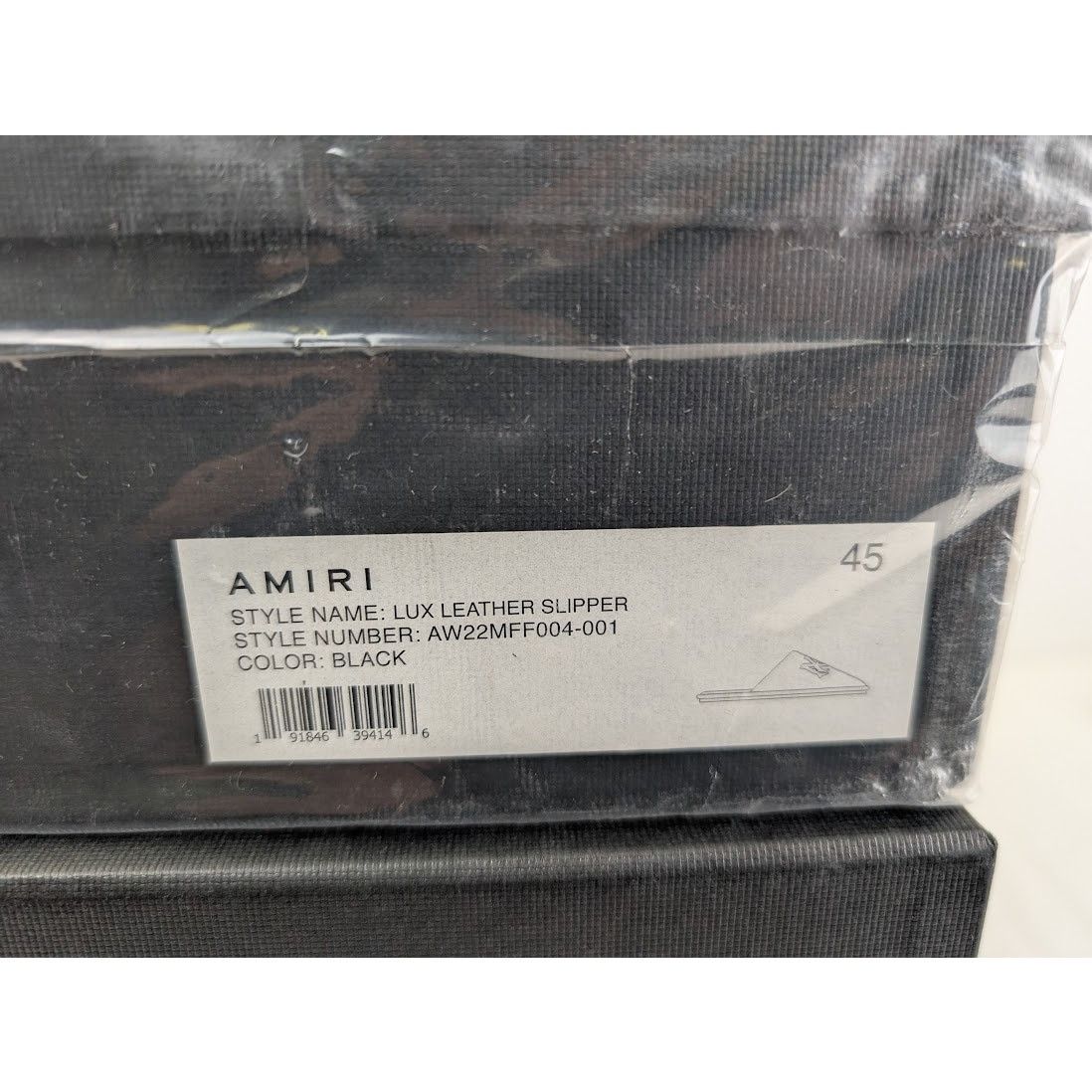 Amiri o1rshd1 Lux Leather Slipper Sandal in Black Size US 12 / EU 45 - 23 Thumbnail