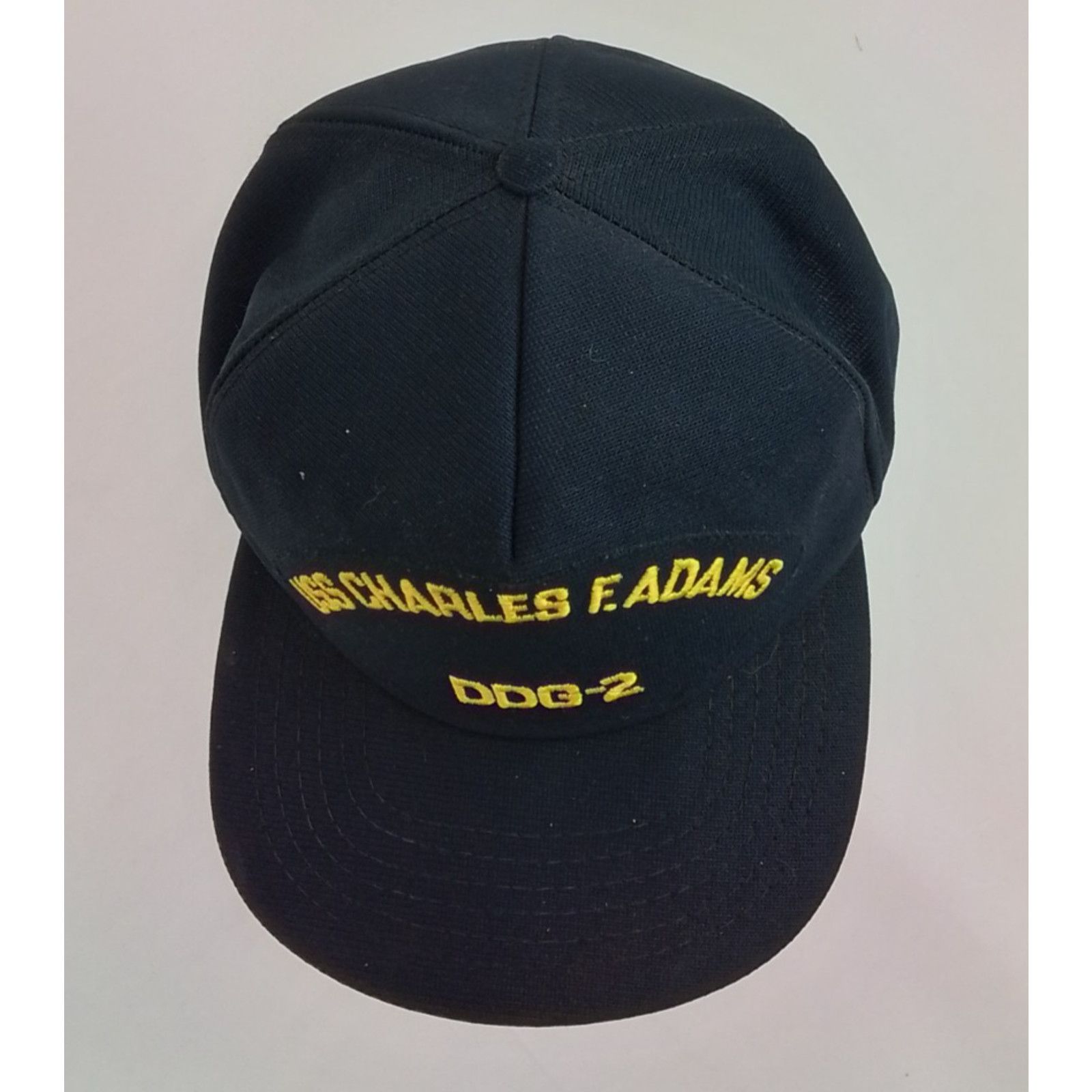 Adams USS Charles F. Adams DDG-2 Snapback Hat Navy Blue Embroidery Size ONE SIZE - 6 Thumbnail