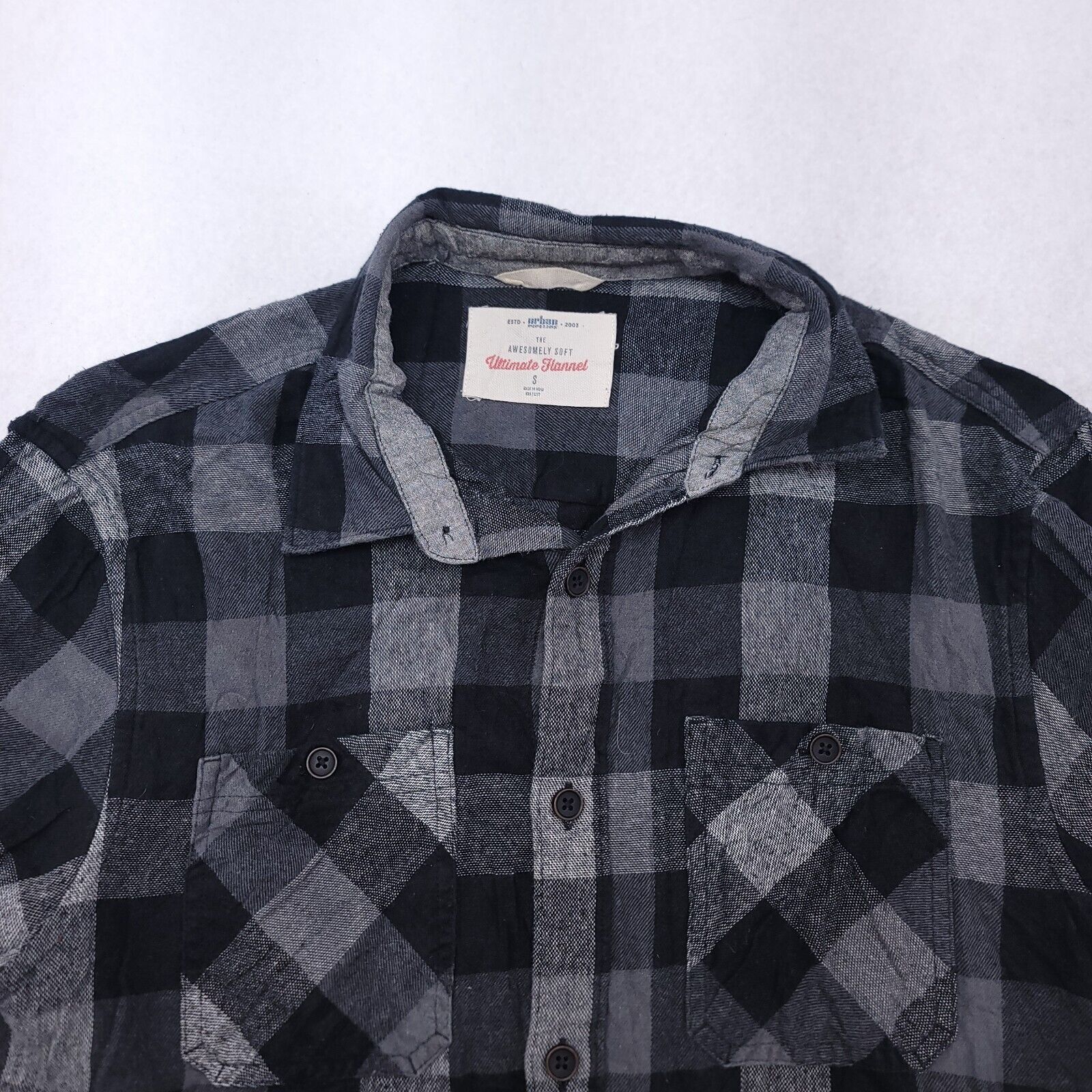Urban Pipeline Urban Pipeline Gingham Flannel Shirt Mens Size Small S Black Size US S / EU 44-46 / 1 - 1 Thumbnail