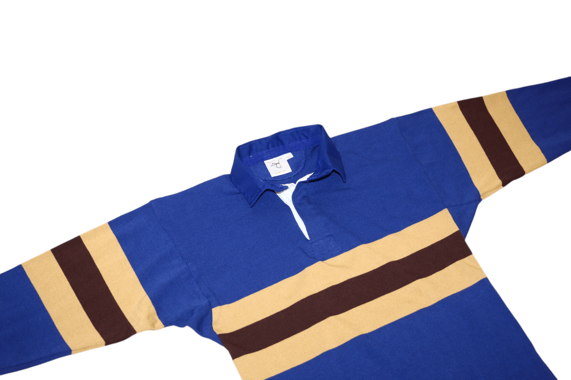 Other UK VTG 80's PEVERIL Retro Striped Rugby Shirt sz.38'' Size US M / EU 48-50 / 2 - 5 Thumbnail