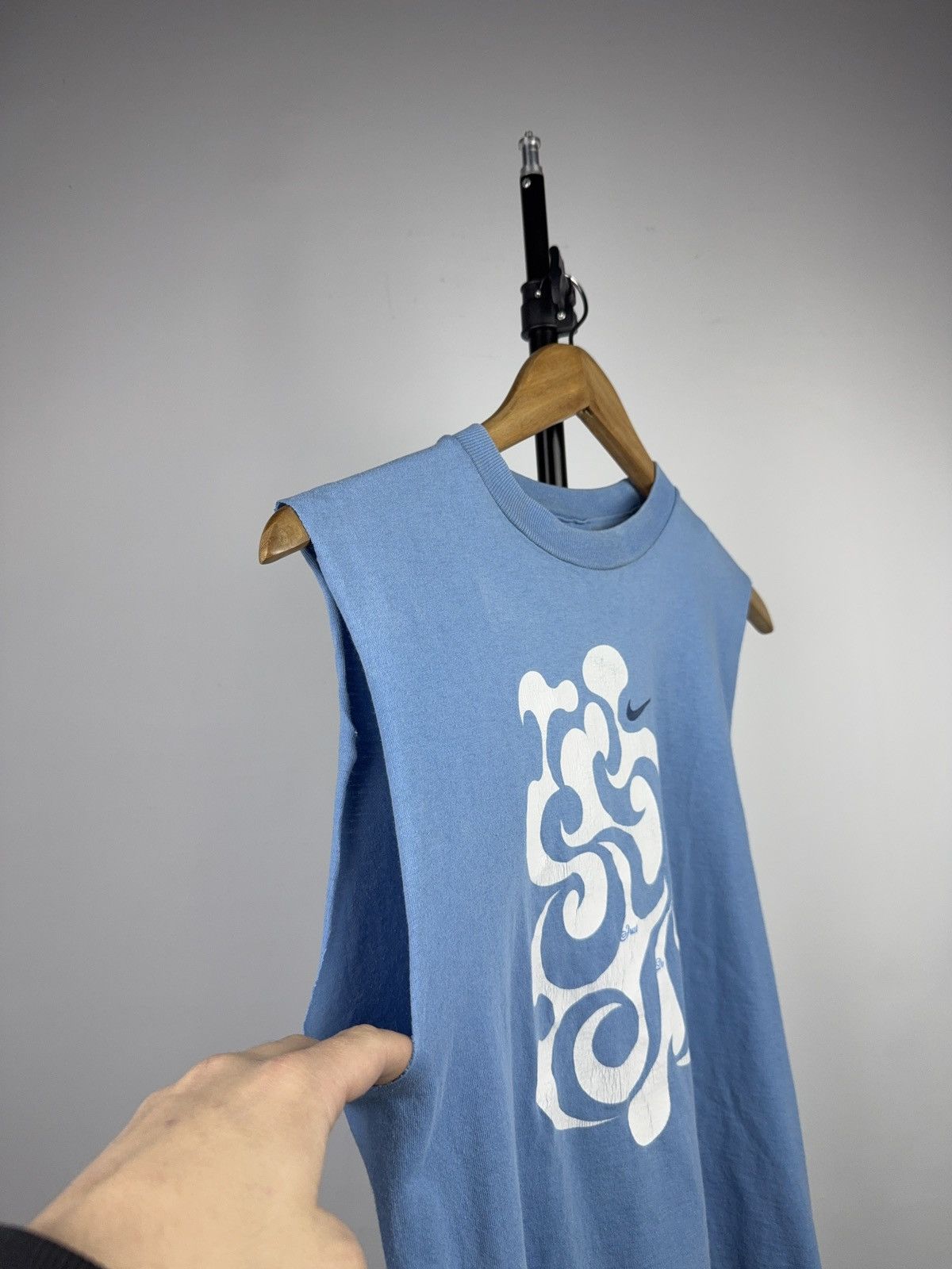 Nike Vintage Nike Just Do It Graphic Muscle sleeveless Blue Y2K Size M / US 6-8 / IT 42-44 - 3 Thumbnail