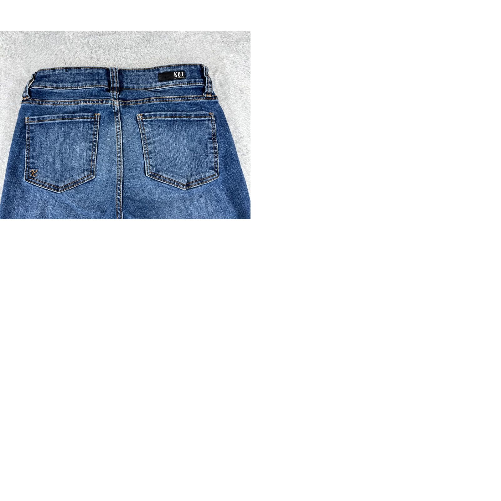 Vintage KUT from the Kloth Jeans Women Bootcut 2 Blue Denim Low Rise 26x31 Cotton Size 26" / US 2 / IT 38 - 10 Thumbnail