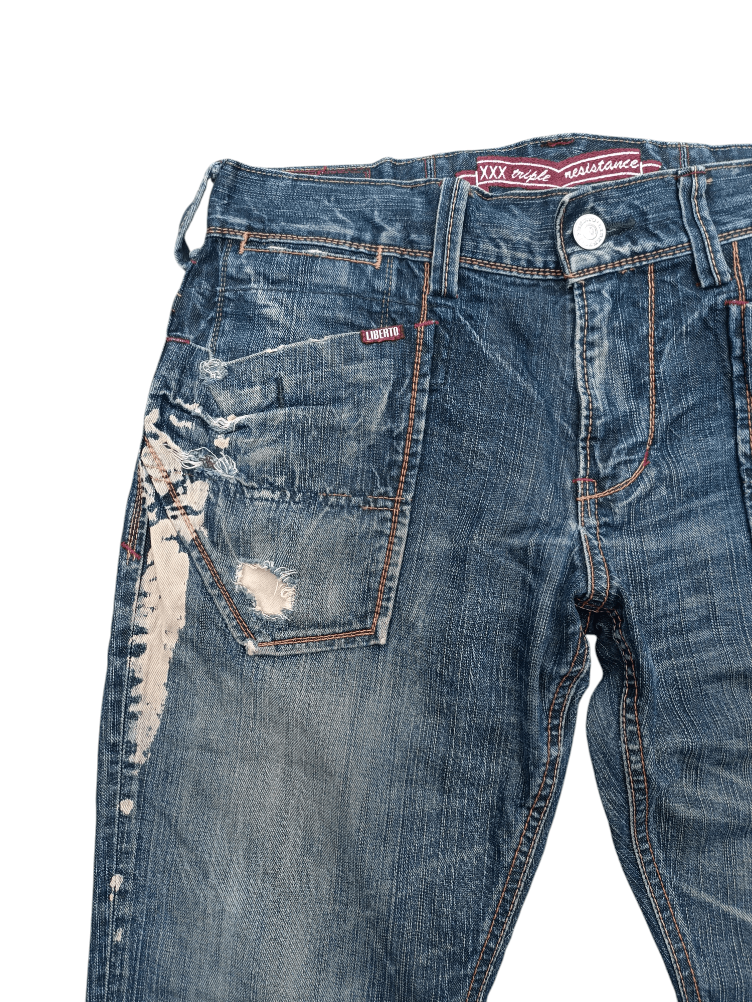 Hysteric Glamour × Japanese Brand RARE 🔥 Japan 🇯🇵 Liberto Distressed Design Size US 34 / EU 50 - 6 Thumbnail