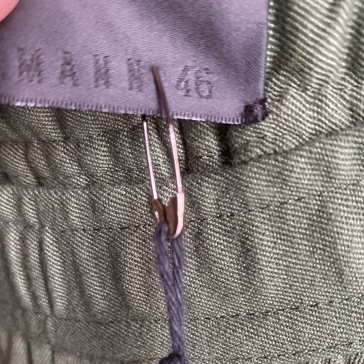Haider Ackermann SS20 Khaki Green Elastic Waist Band Trousers Size US 32 / EU 48 - 5 Thumbnail