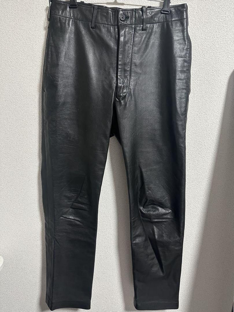 Yohji Yamamoto yohji yamamoto pour homme 97aw 4 pocket leather pants Size US 29 - 1 Thumbnail