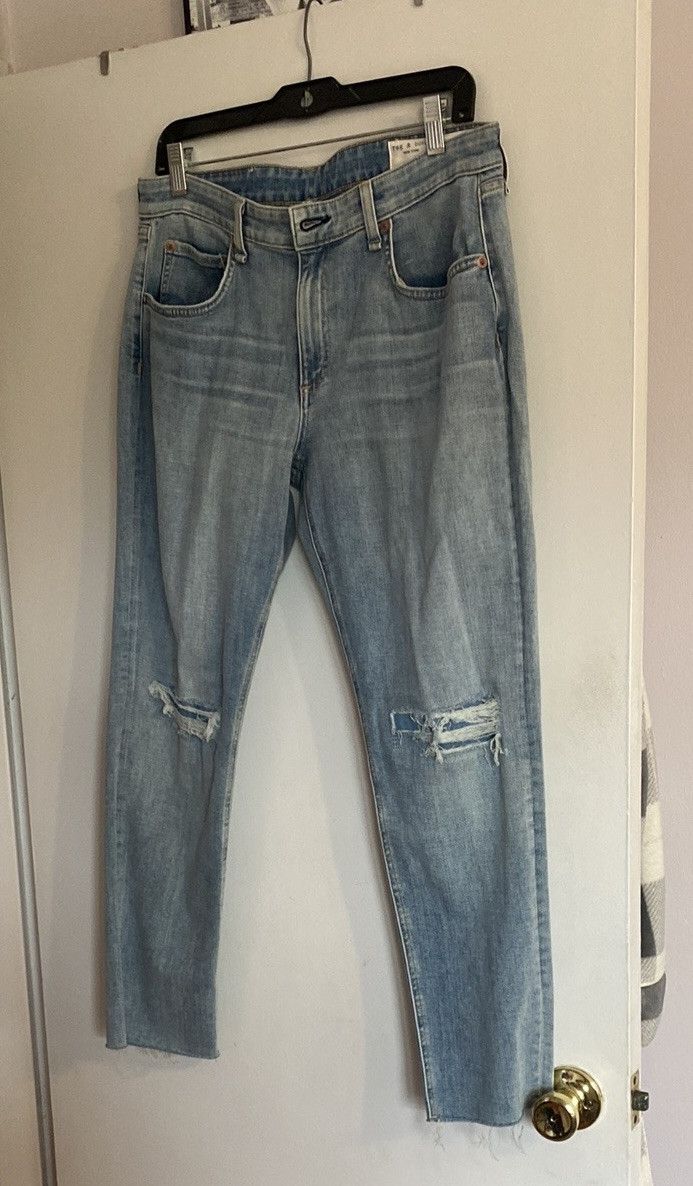 Rag & Bone Rag & Bone Dre Low-rise Slim Boyfriend Jeans, Size 30, NWT Size 30" / US 8 / IT 44 - 12 Thumbnail