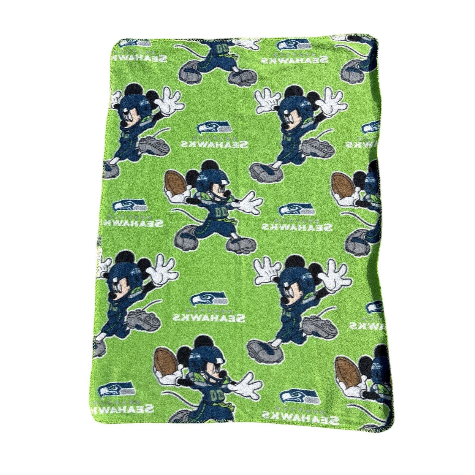 Disney Seattle Seahawks x Disney Mickey Mouse football blanket Size ONE SIZE - 4 Thumbnail