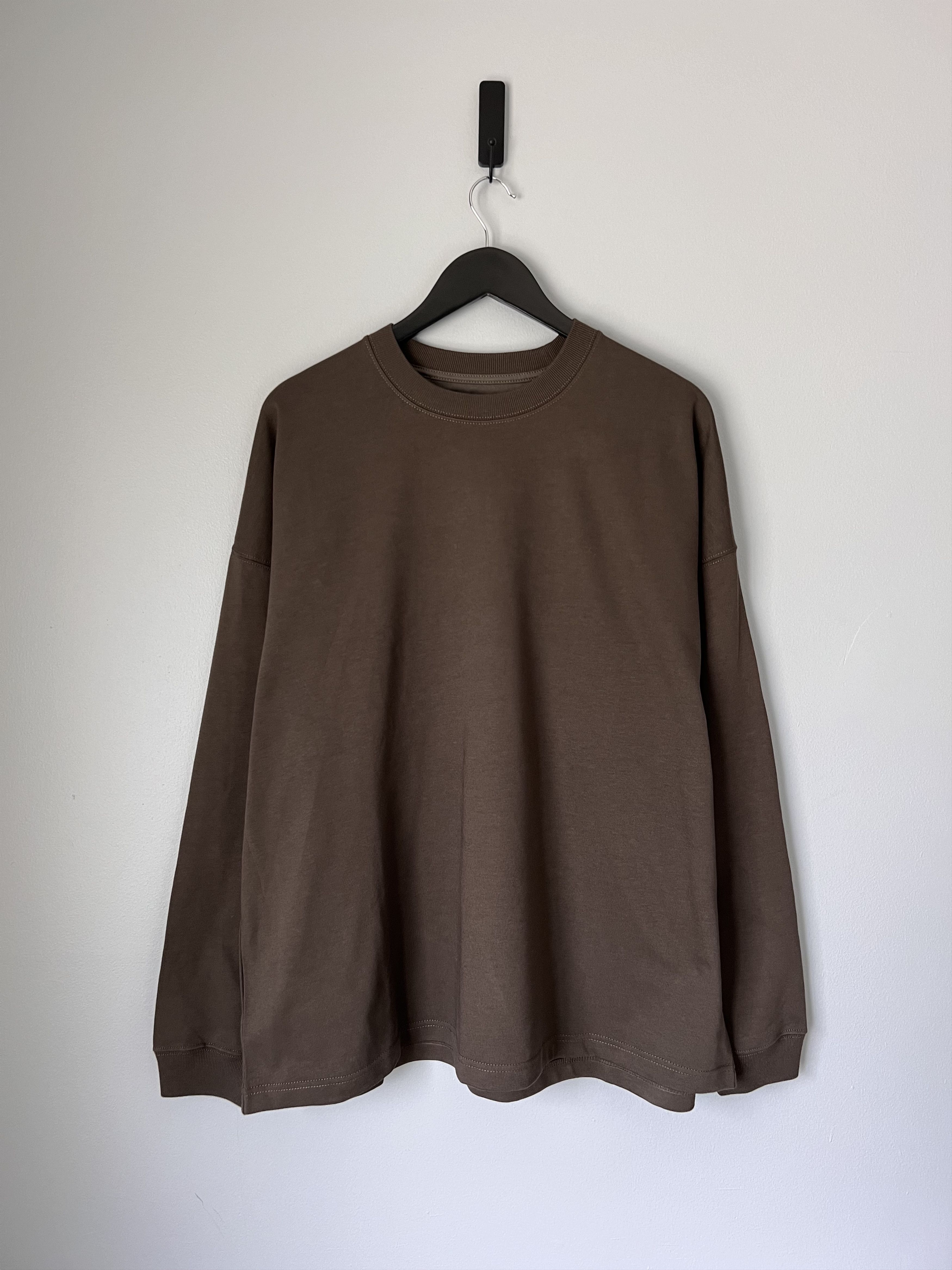 Bottega Veneta Bottega Veneta Heavy Jap Jersey LS Shirt in Brown Size US M / EU 48-50 / 2 - 1 Thumbnail