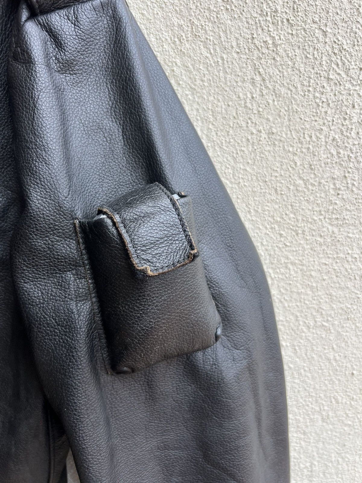 Leather Vintage KOMINE Japan Black Cow Leather Motorcycle Jacket Size US M / EU 48-50 / 2 - 11 Thumbnail