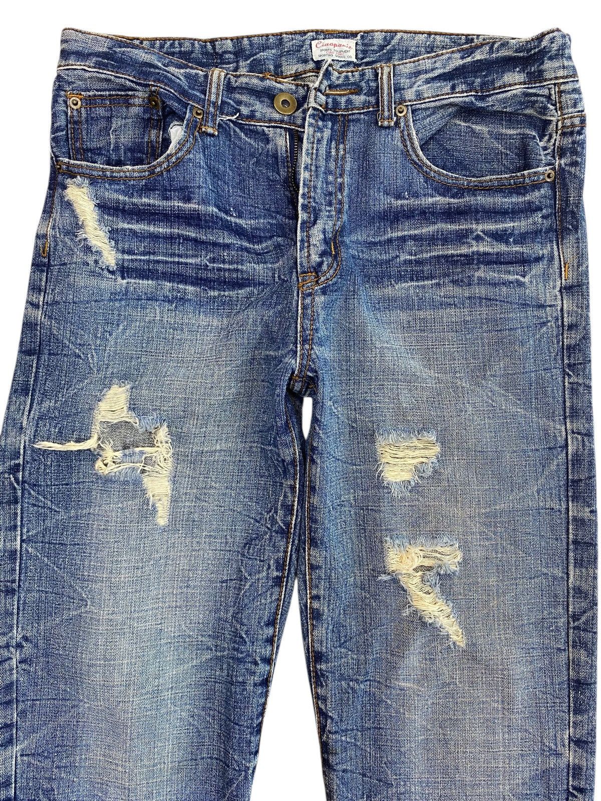 Ciaopanic Ciaopanic Artisan Distressed Stye Loose Jeans Size US 32 / EU 48 - 2 Thumbnail