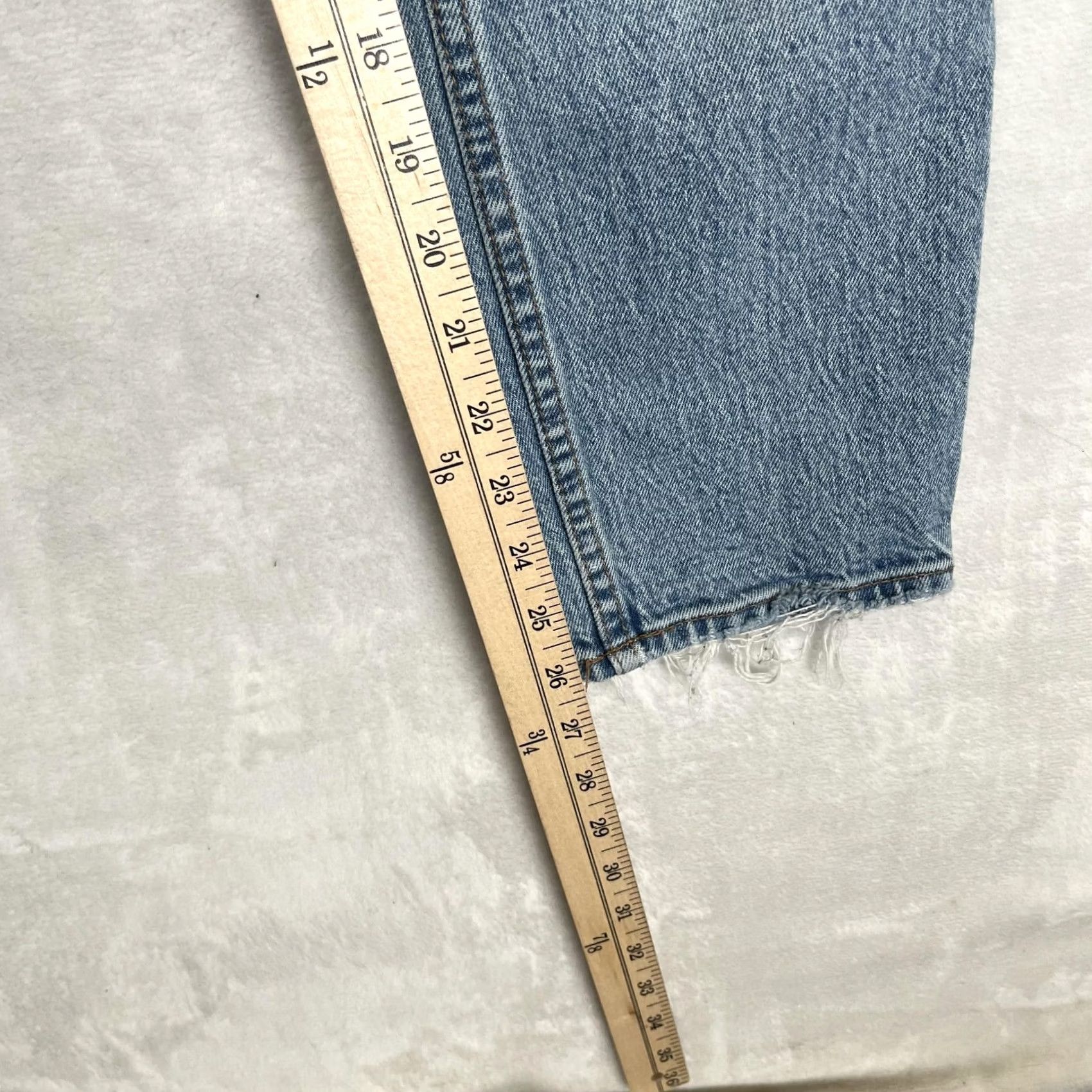 Abercrombie & Fitch VINTAGE Abercrombie & Fitch The Skinny High Rise Jeans Womens 27 4S Distressed Denim Size 27" / US 4 / IT 40 - 5 Thumbnail