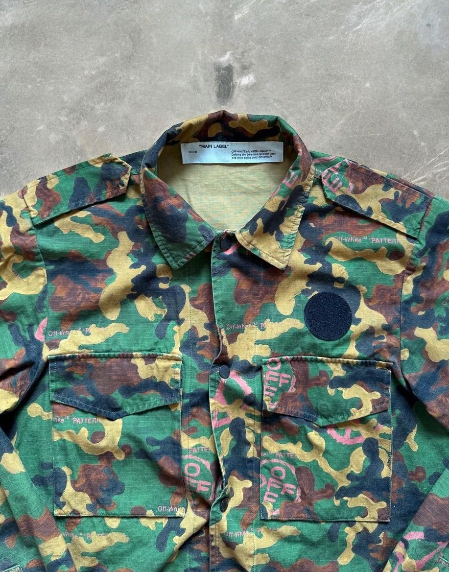 Off-White Off-White Camouflage Overshirt Virgil Abloh Size US M / EU 48-50 / 2 - 2 Thumbnail