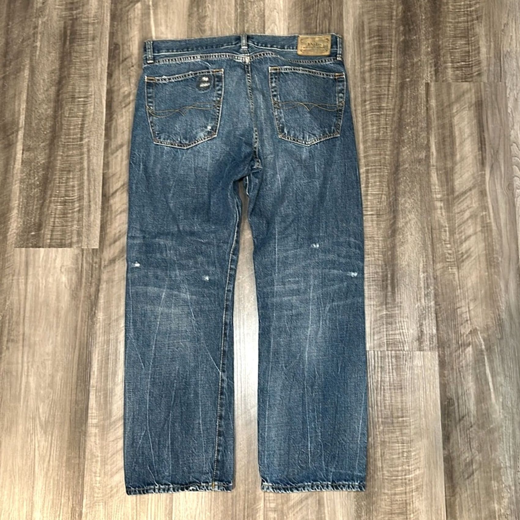 Polo Ralph Lauren Polo Ralph Lauren The Class Fit Patched Jeans - 34x30 Blue Mens 34 Regular Straight Jeans Size US S / EU 44-46 / 1 - 3 Thumbnail