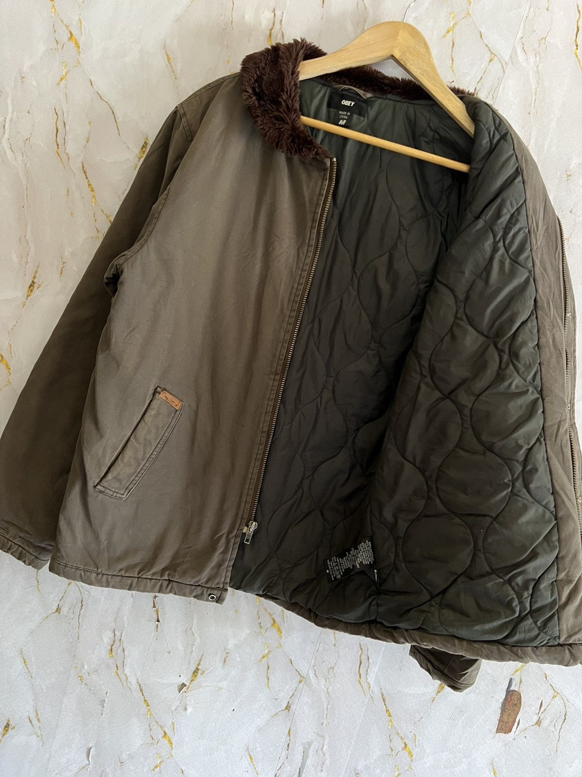 Obey Obey Workwear Jacket Duck Canvas Style Streetwear Size US M / EU 48-50 / 2 - 9 Thumbnail