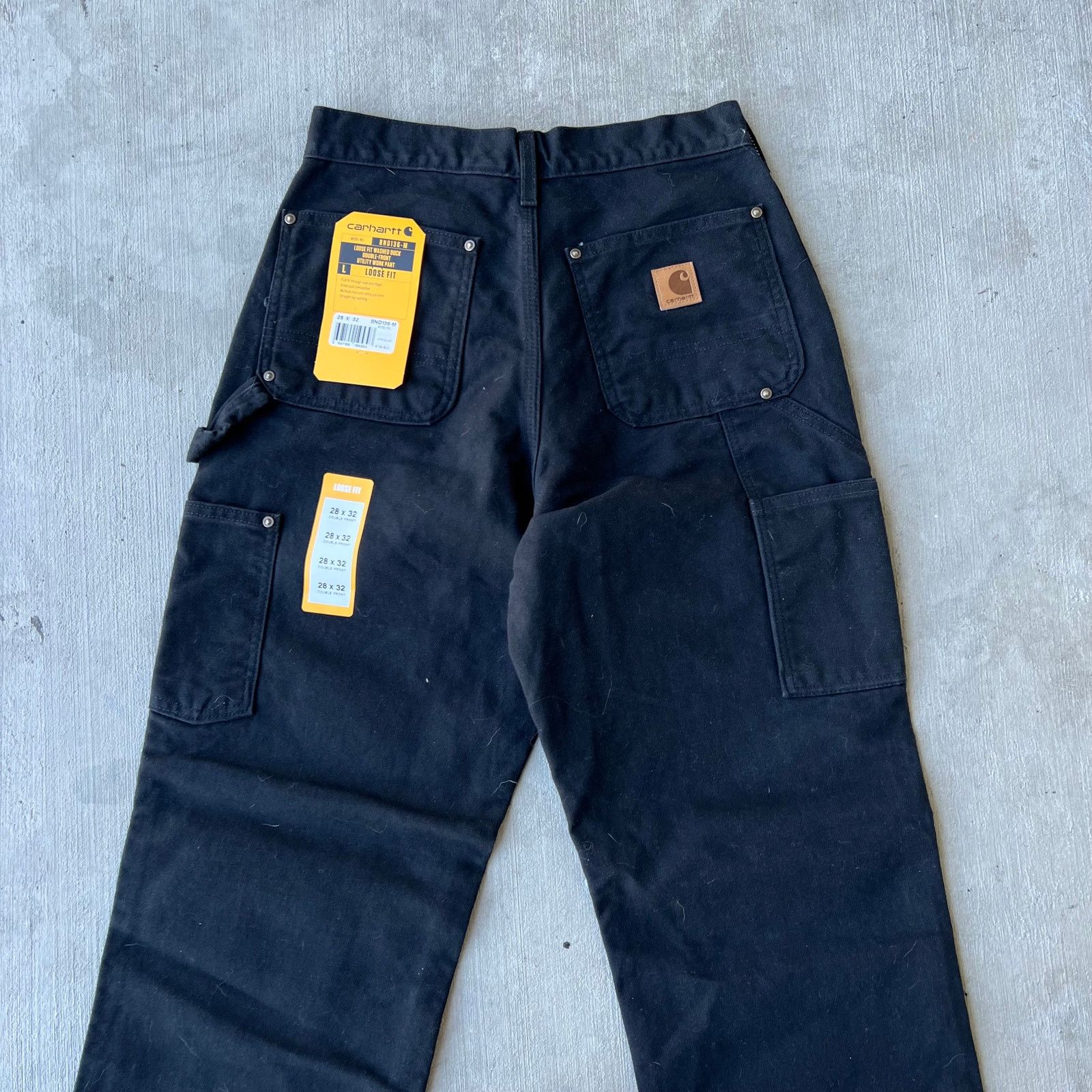 Carhartt × Vintage Carhartt black double knee work wear carpenter pants Size US 27 - 5 Thumbnail