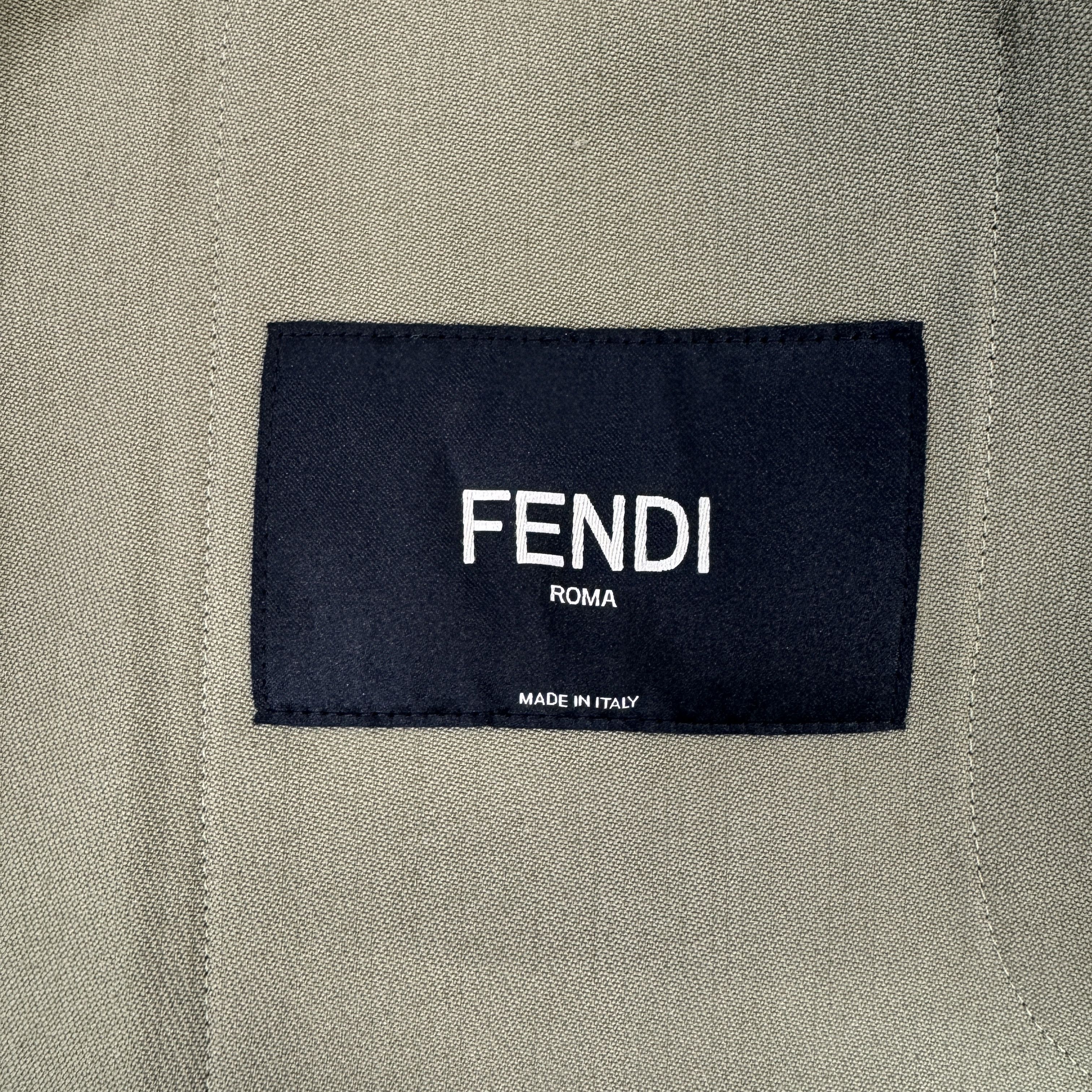 Fendi Fendi Exposed Seam Shirt Jacket In Olive Green RRP £1650 Size US S / EU 44-46 / 1 - 16 Thumbnail