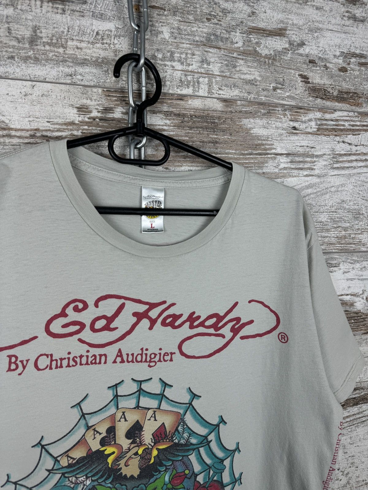 Christian Audigier × Ed Hardy × Vintage Mens Vintage Ed Hardy by Christian Audigier T-shirt tee rare Size US L / EU 52-54 / 3 - 3 Thumbnail