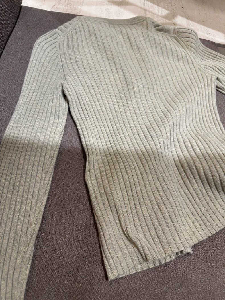 Other LORO PIANA Gray green cashmere zip sweater Size S / US 4 / IT 40 - 6 Thumbnail