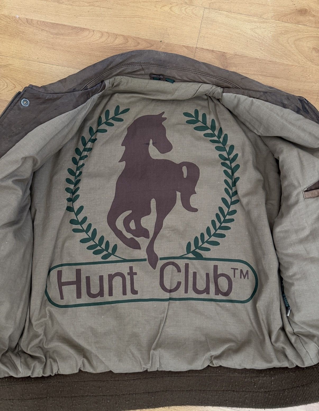 Vintage Vintage 1990 Hunt Club Leather Aviator Jacket Size US M / EU 48-50 / 2 - 6 Thumbnail