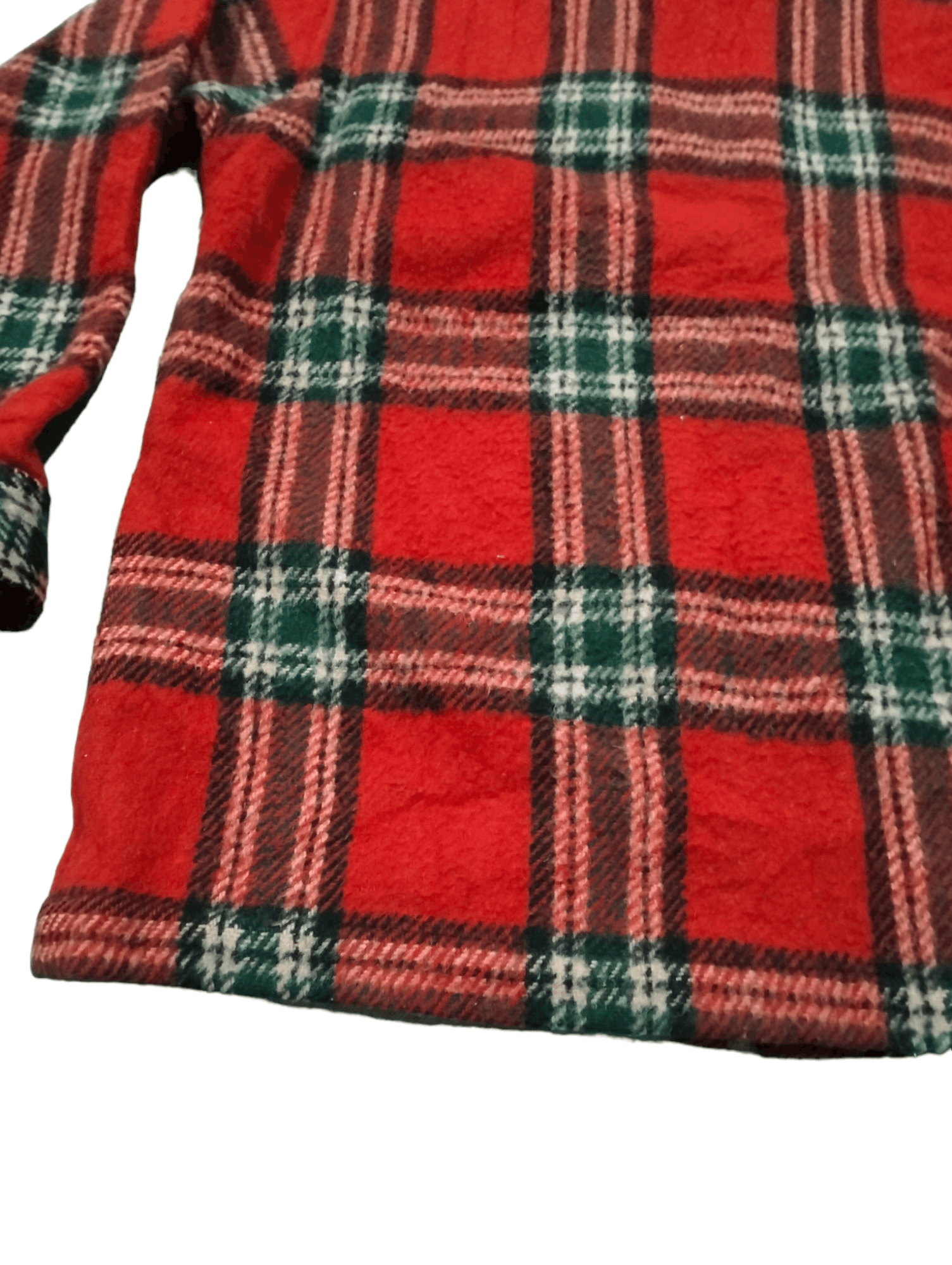 Oshkosh Oshkosh B Gosh Wool Red Tartan Zipper Jacket Size US L / EU 52-54 / 3 - 10 Thumbnail