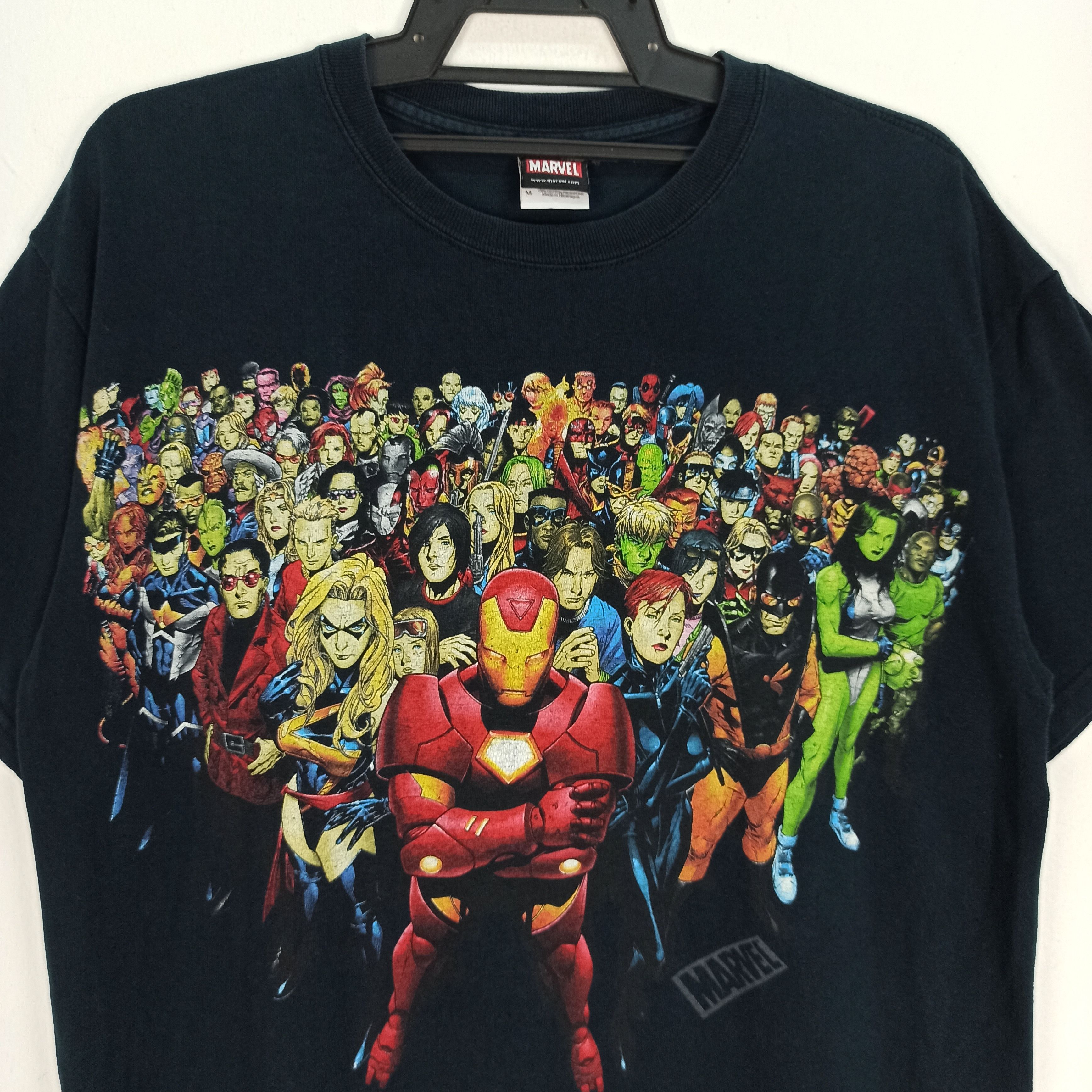 Mad Engine Rare Mad Engine Marvel All Charater Hero Movie Promo Tshirt Size US M / EU 48-50 / 2 - 2 Thumbnail